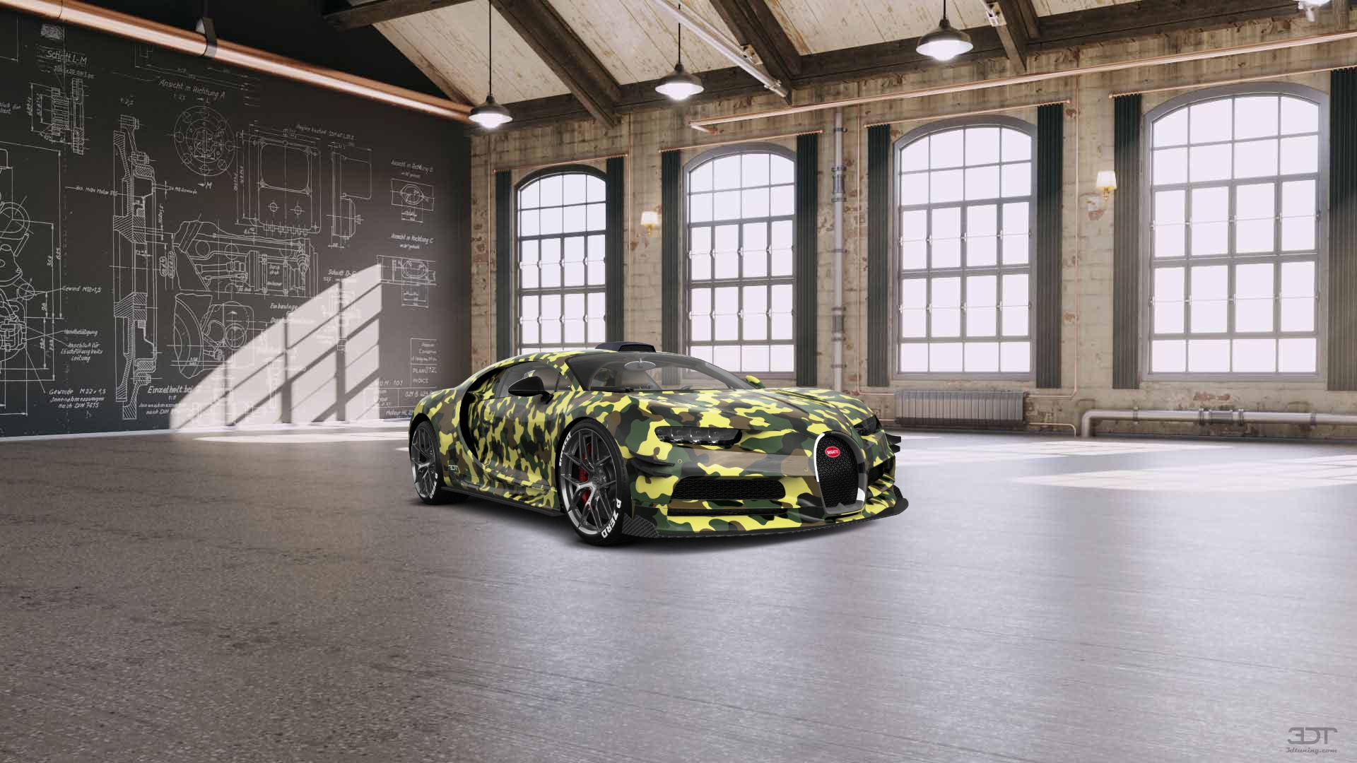 Bugatti Chiron 2 Door Coupe 2016 tuning