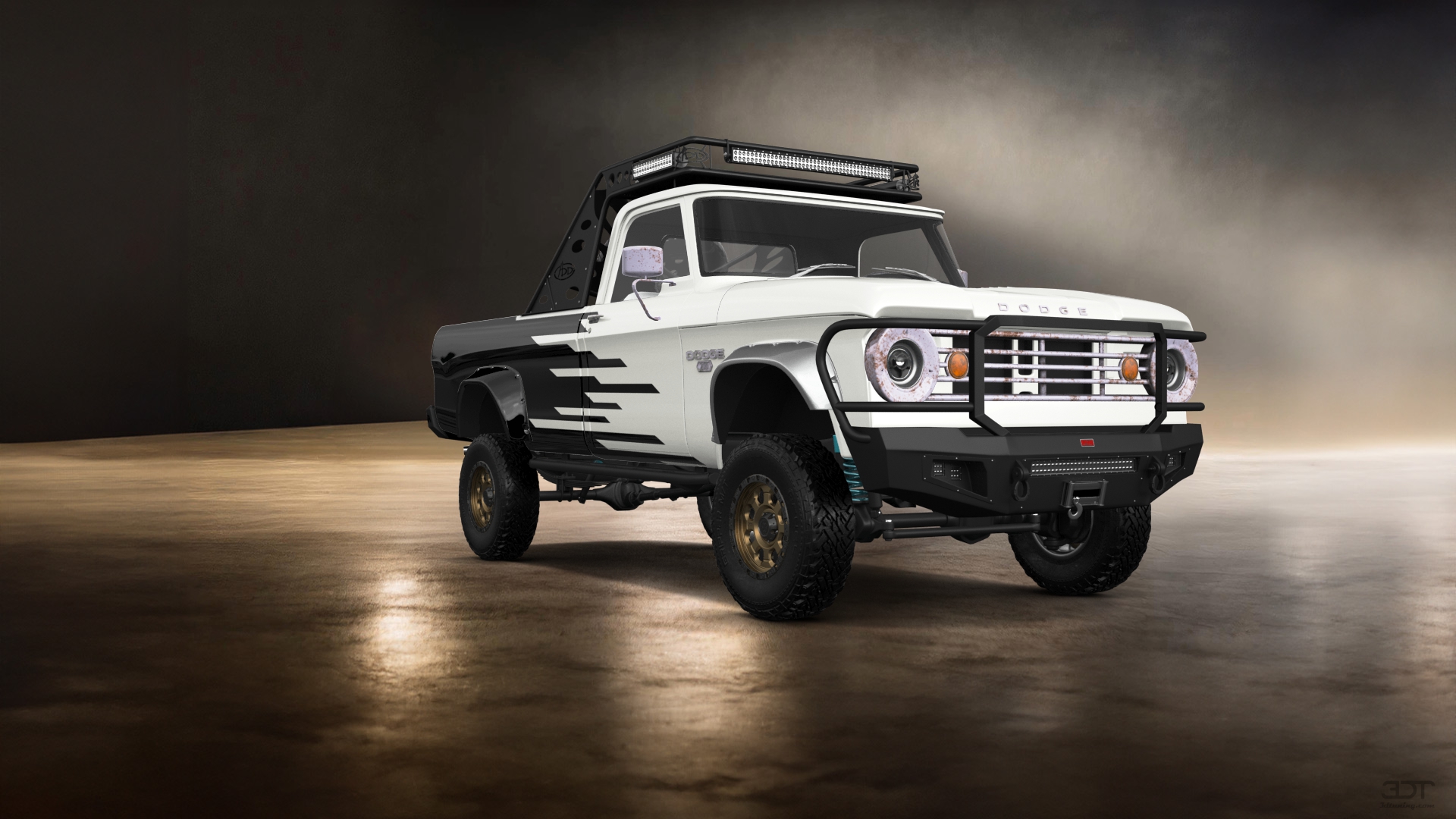 Dodge Power Wagon W200 2 Door pickup truck 1966 tuning