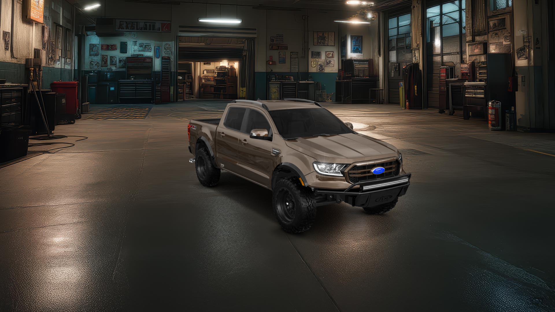 Ford Ranger 4 Door pickup truck 2019 tuning