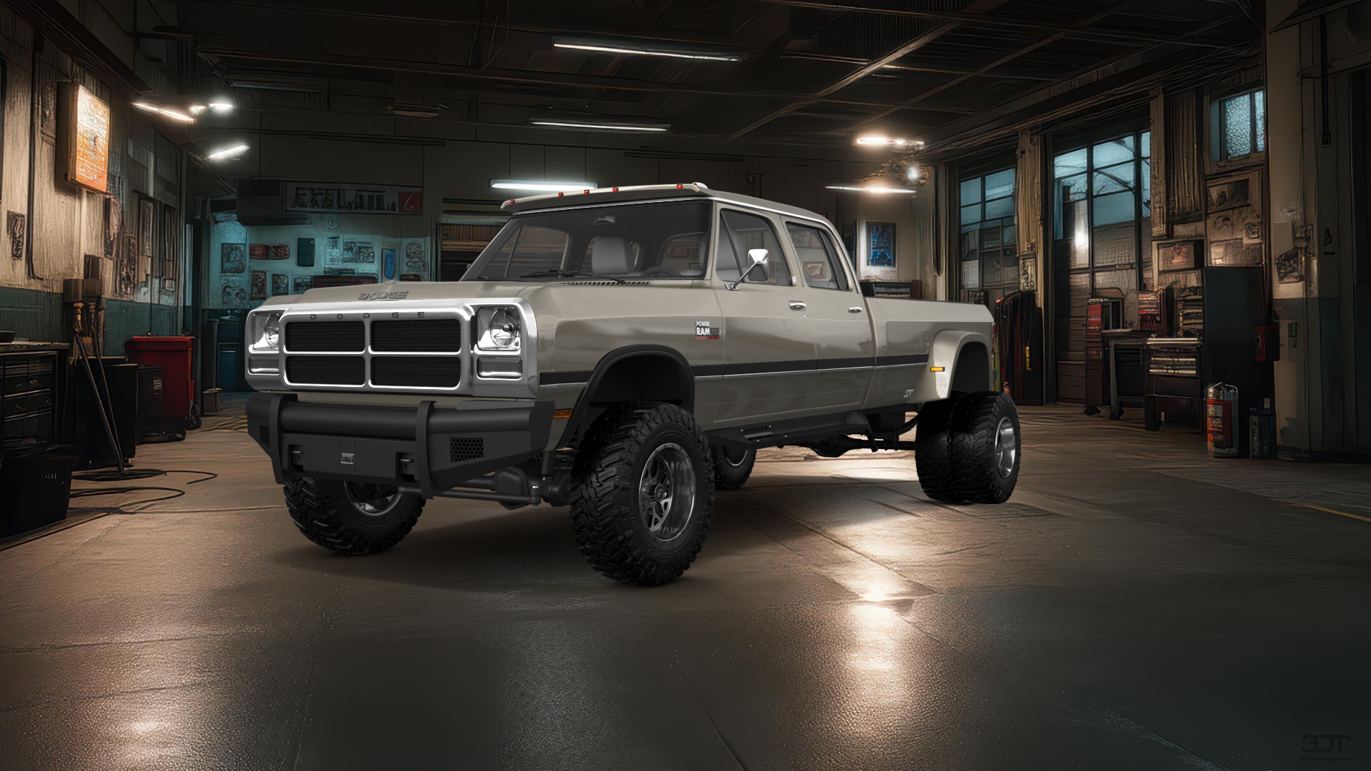 Dodge Ram 350 4 Door pickup truck 1991 tuning