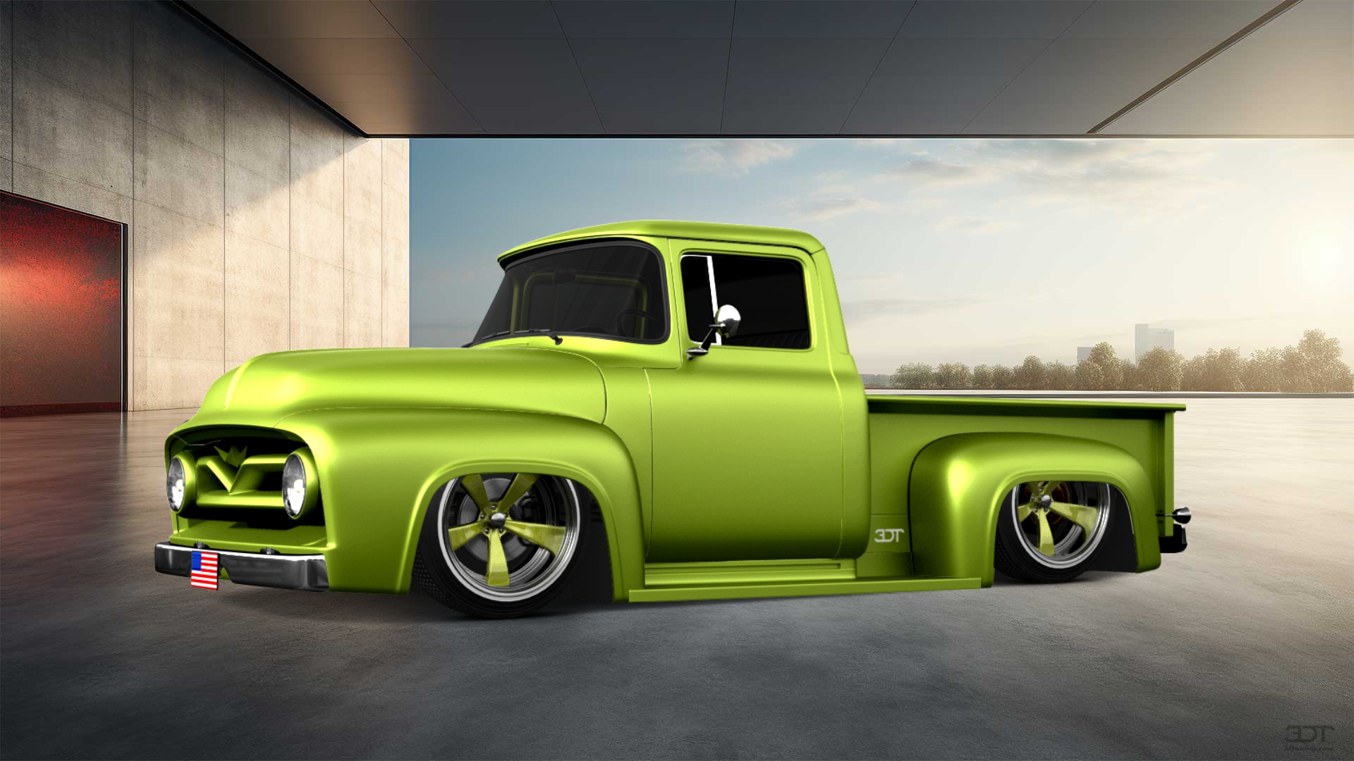 Ford F-100 2 Door truck 1956 Images