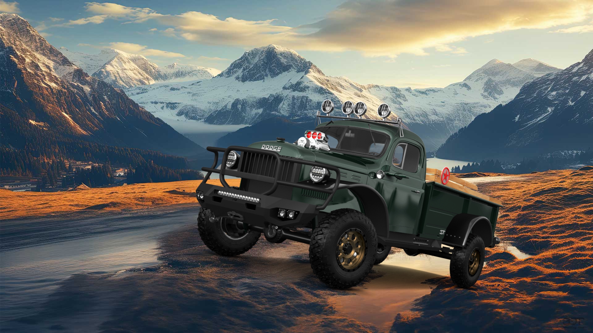 Dodge Power Wagon 2 Door pickup truck 1947 tuning