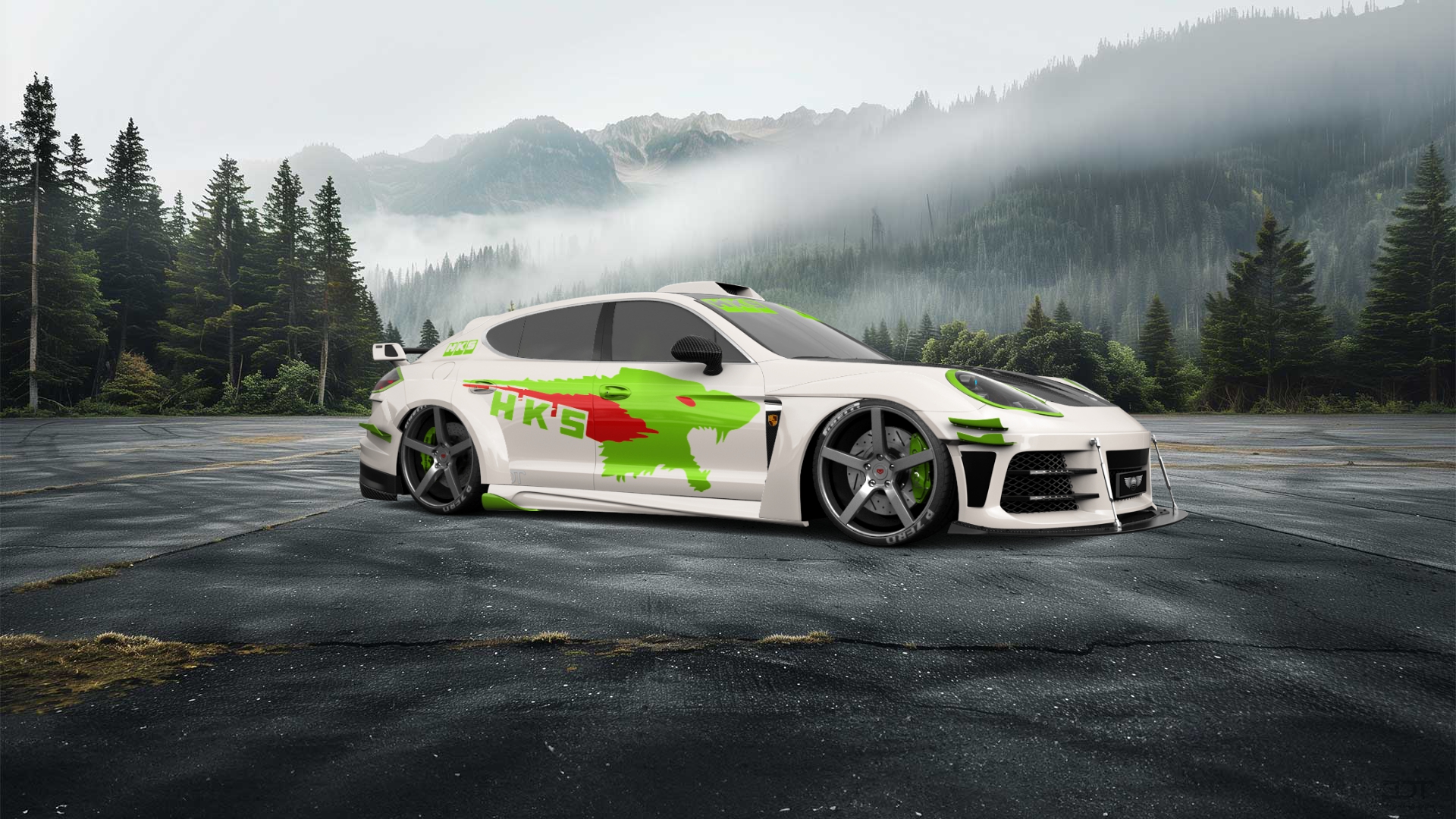 Porsche Panamera 4 door fastback saloon 2011 tuning