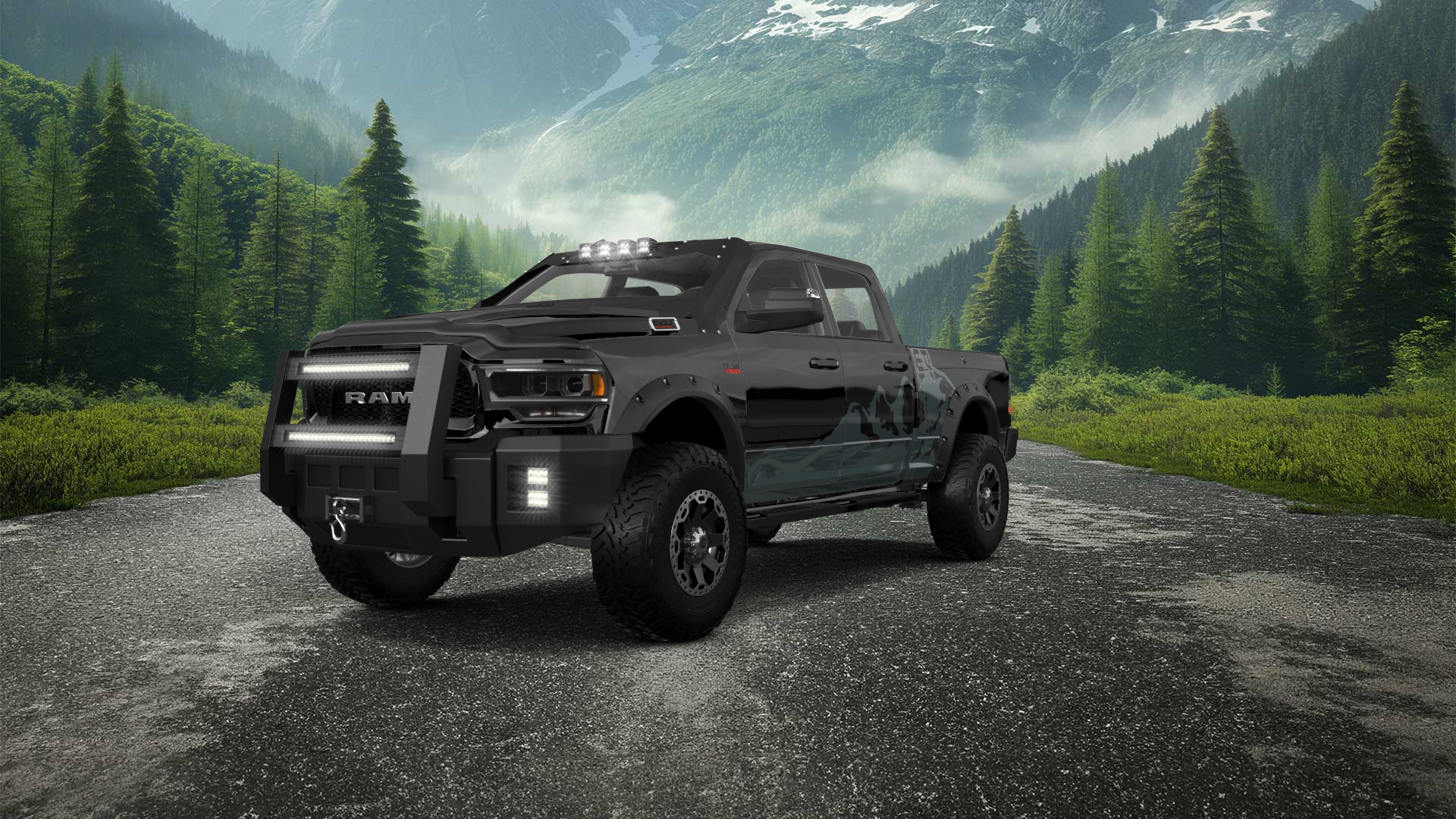 Dodge Ram 2500 4 Door pickup truck 2020 tuning