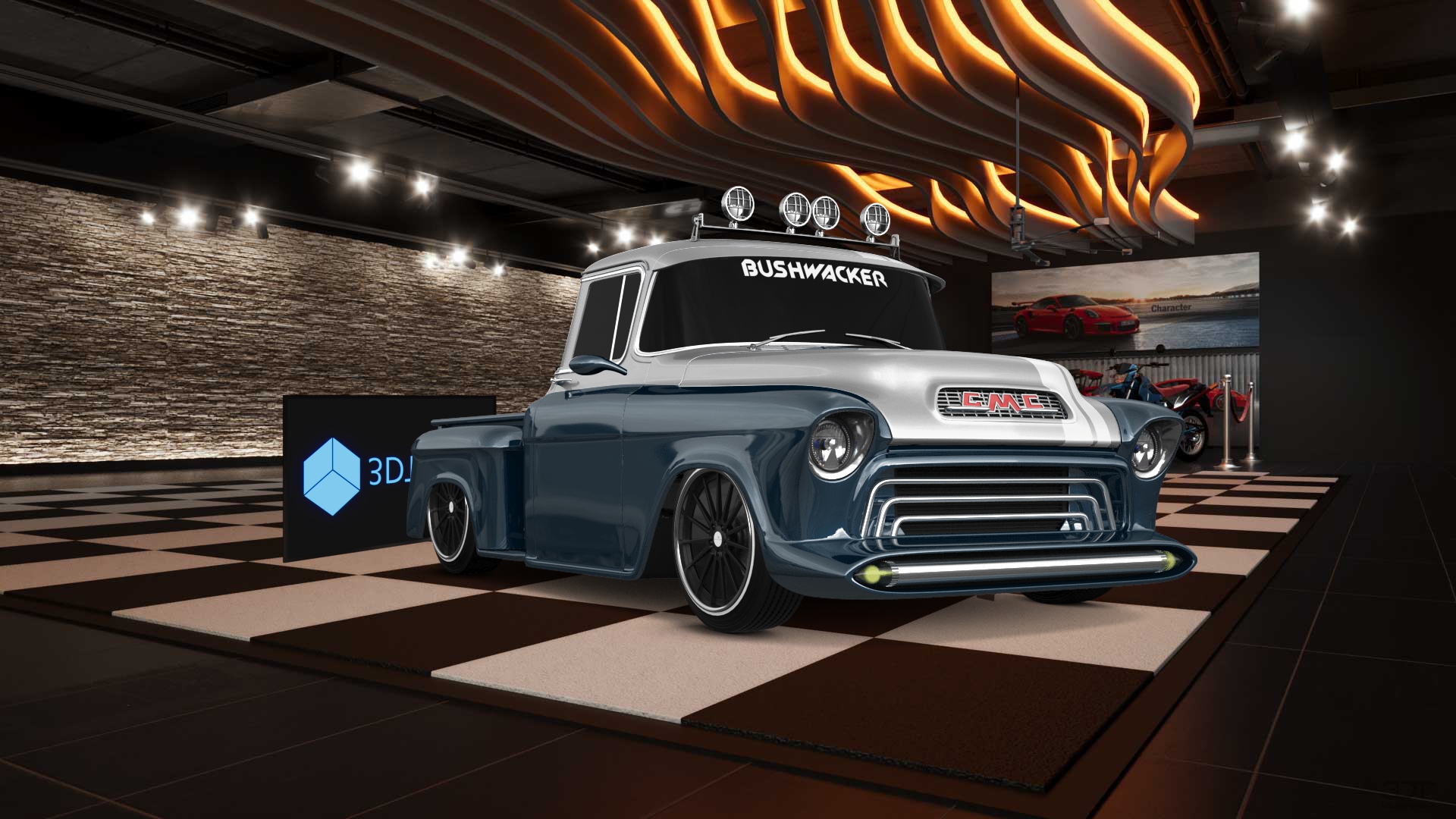 GMC 100 Stepside 2 Door pickup truck 1957 tuning