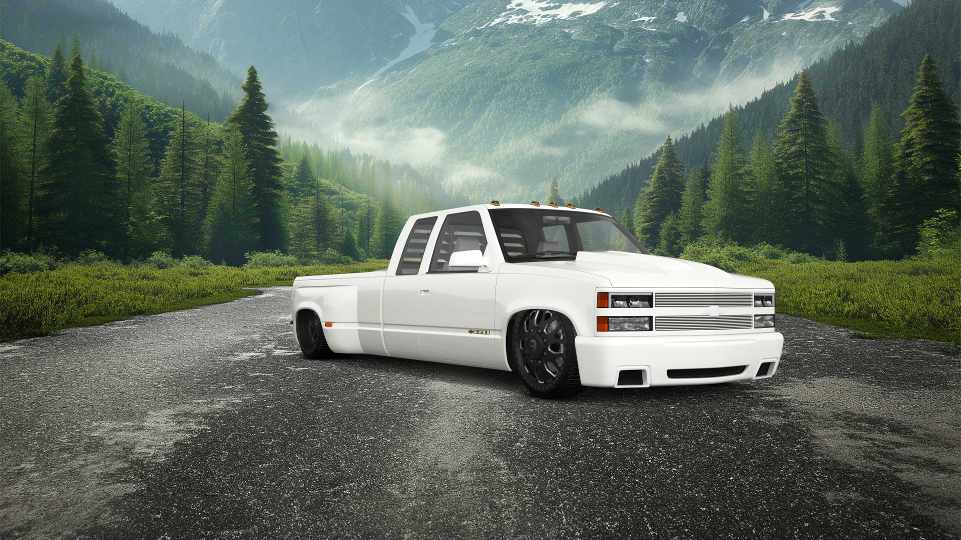 Chevrolet K3500 Extended Cab Pickup Truck 1988