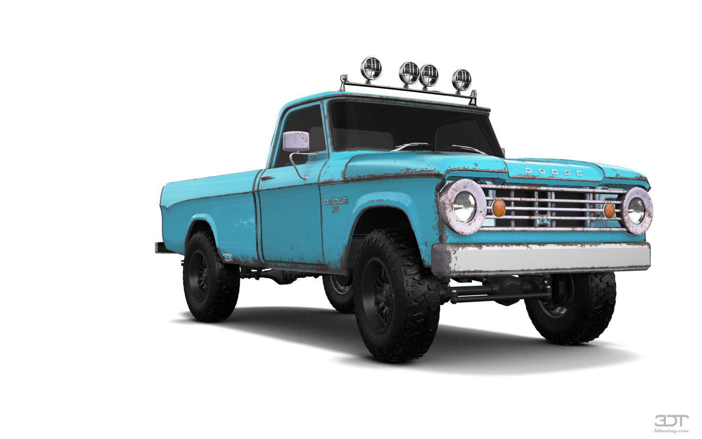 Tuning Dodge Power Wagon W200 2 Door pickup truck 1966
