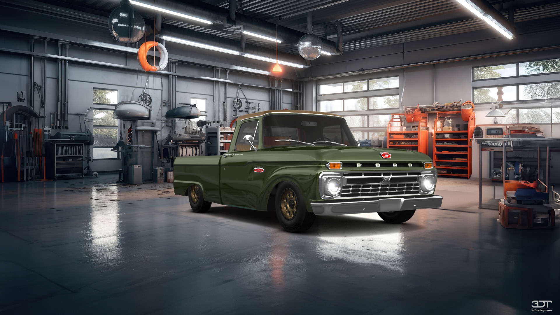 Ford F-100 Custom Cab 2 Door pickup truck 1966