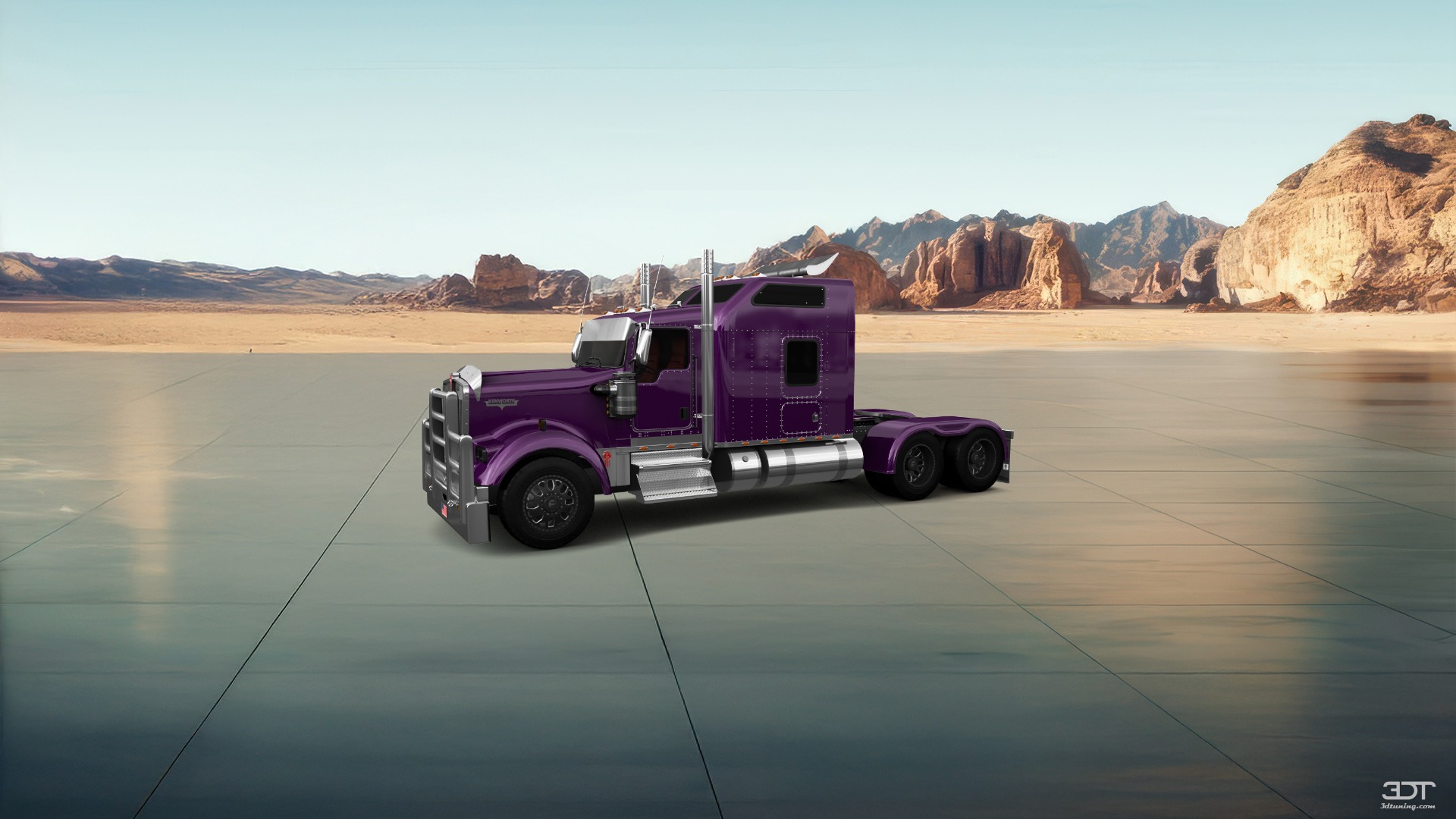 Tuning Kenworth W900 Sleeper Cab Truck 2015