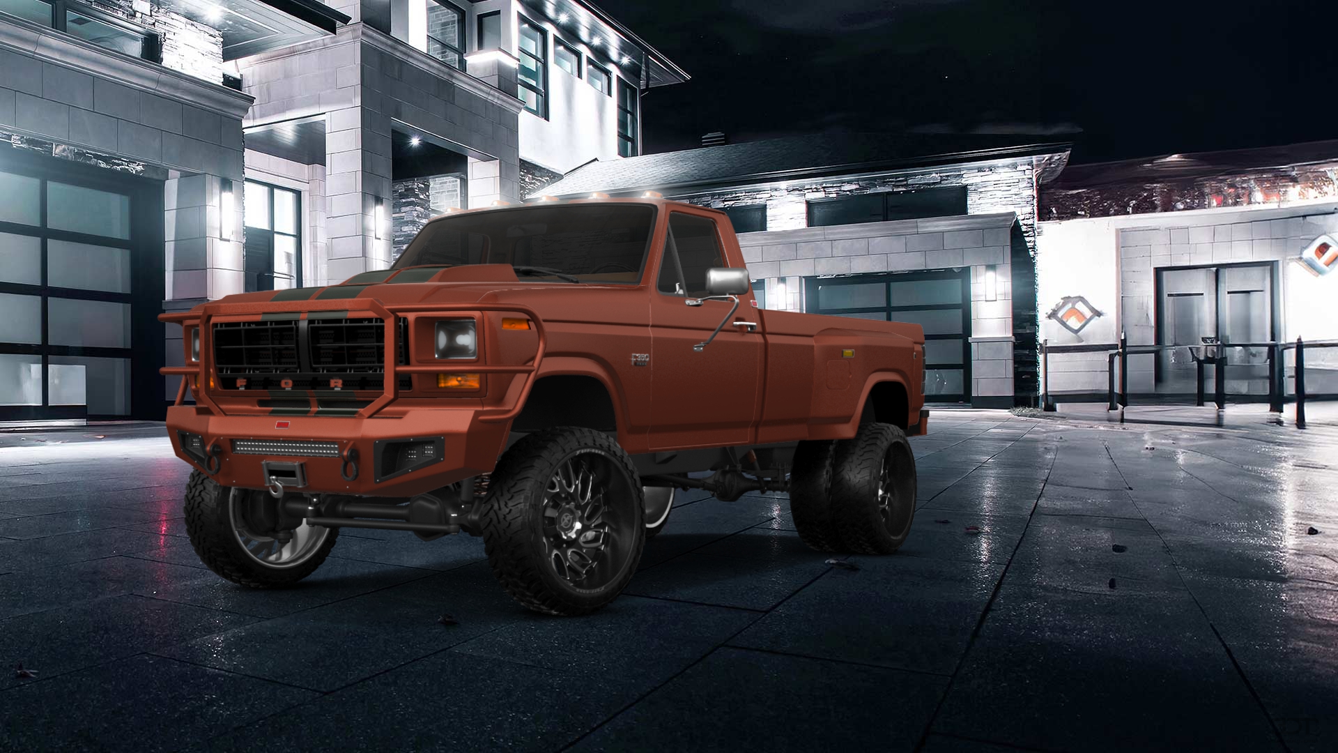 Ford F-350 Dually Regular Cab 2 Door pickup truck 1980 tuning