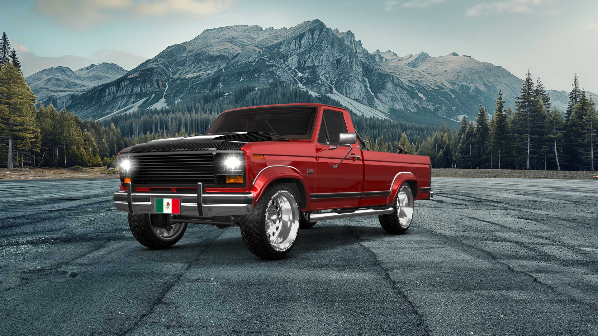 Ford F-150 2 Door pickup truck 1986 tuning