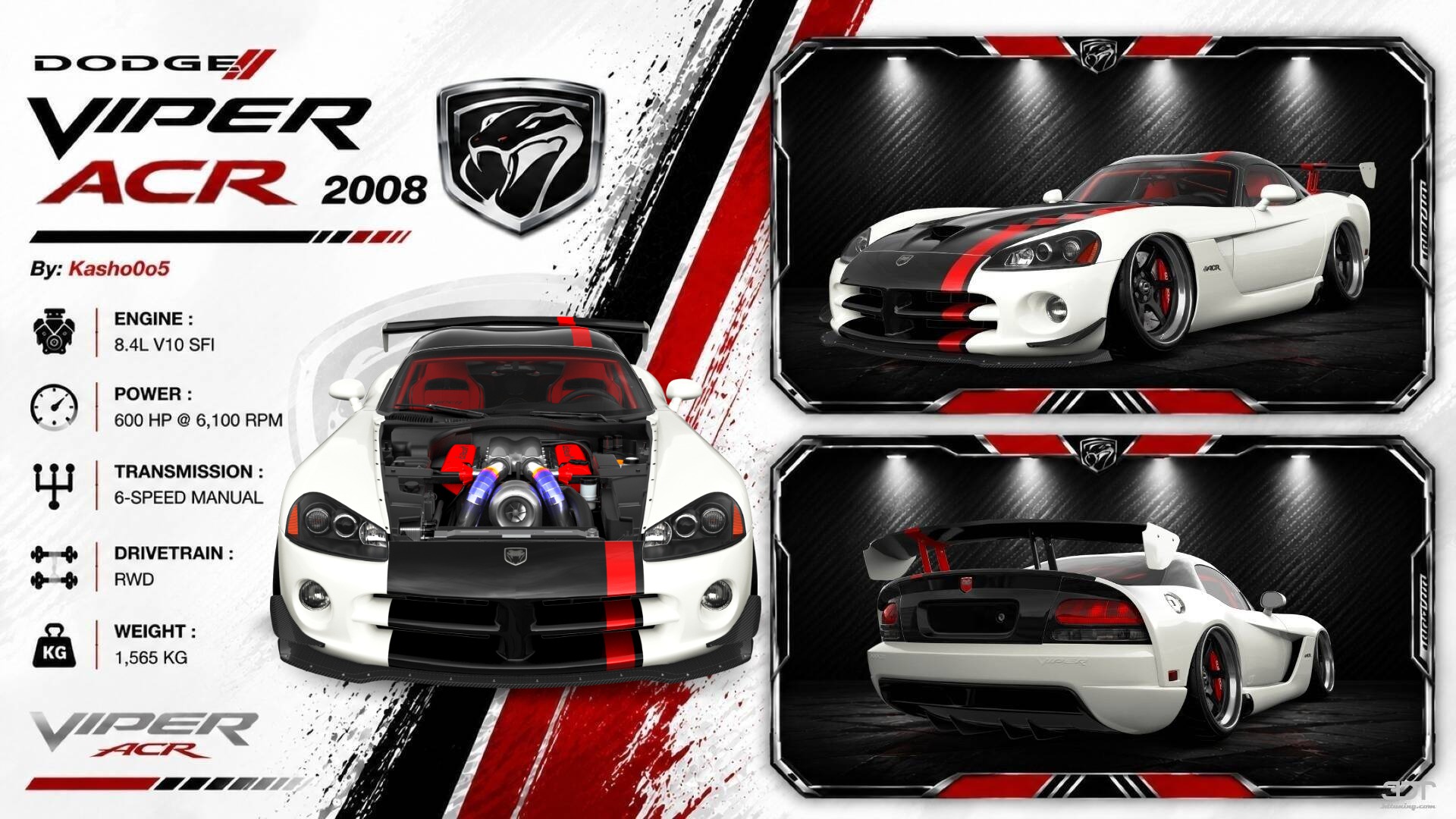 Dodge Viper 2 Door Coupe 2008 tuning
