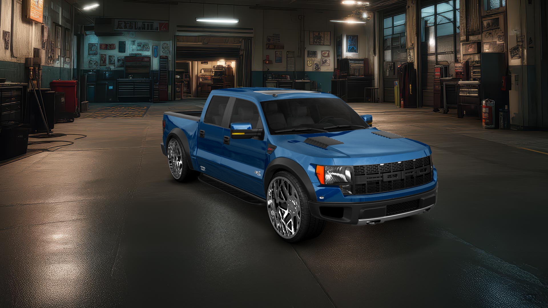 Ford F-150 SVT Raptor 4 Door pickup truck 2013 tuning