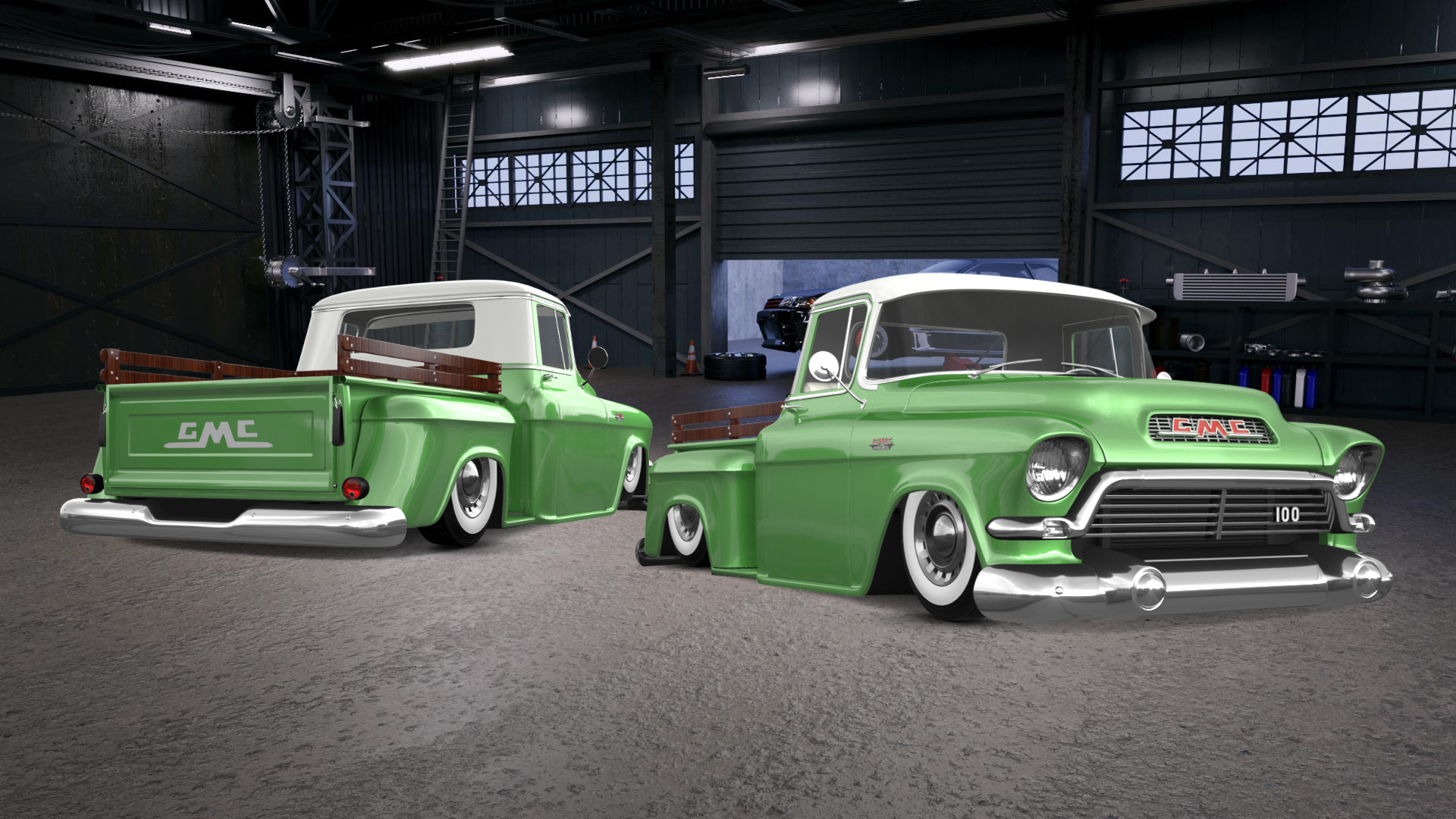 GMC 100 Stepside 2 Door pickup truck 1957