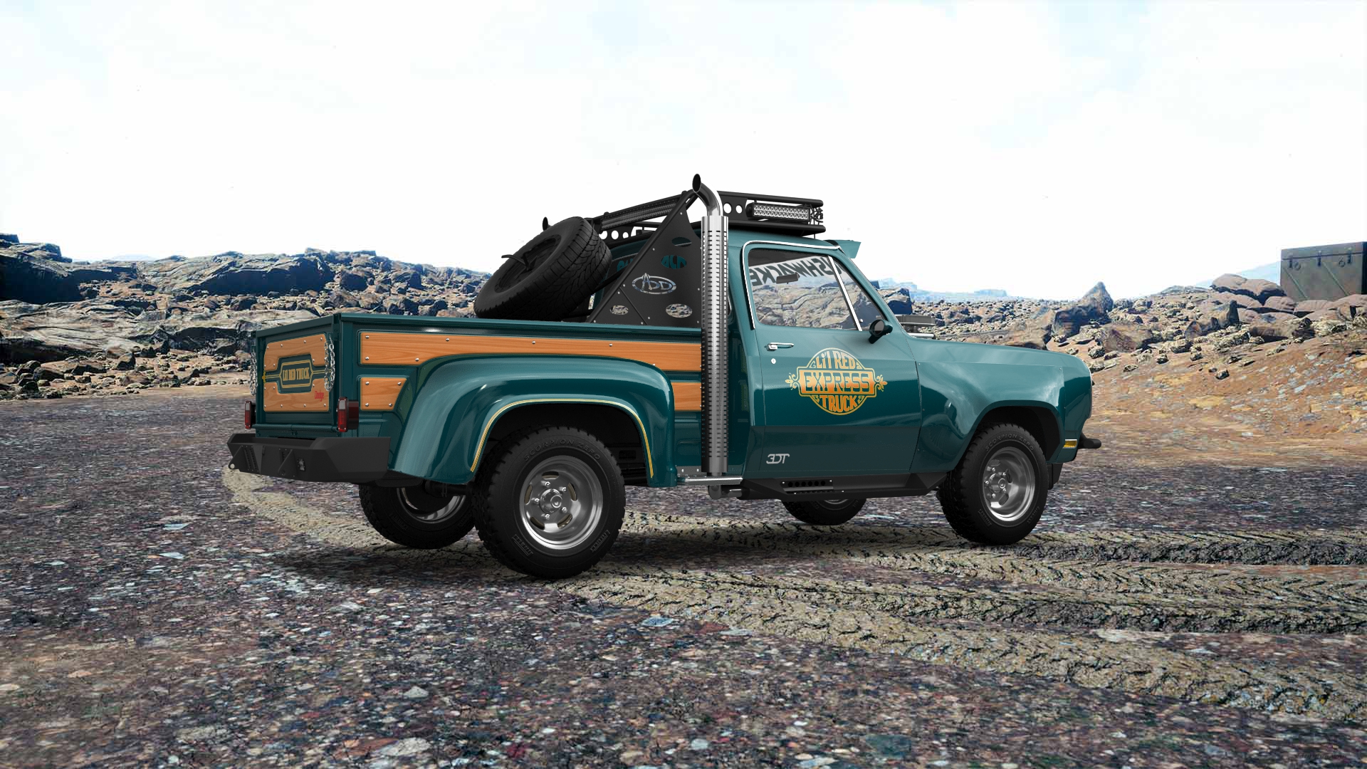 Dodge Lil Red Express 2 Door pickup truck 1978 tuning