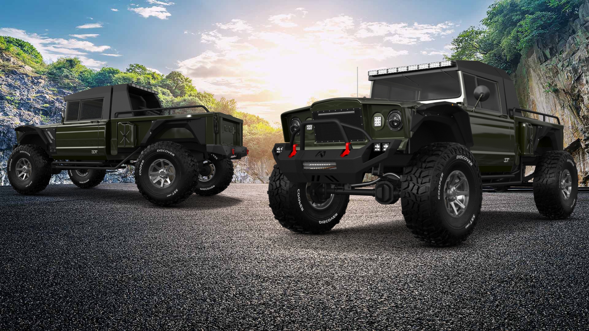Jeep Kaiser M715 2 Door pickup truck 1968 tuning