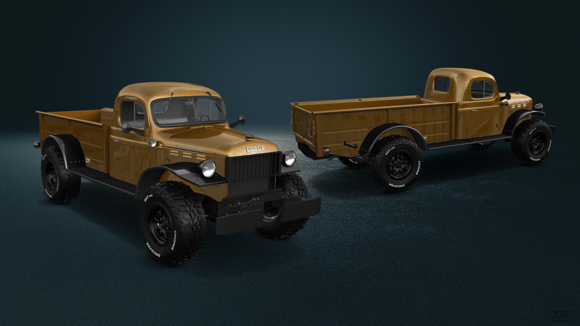 Dodge Power Wagon 2 Door pickup truck 1947 tuning
