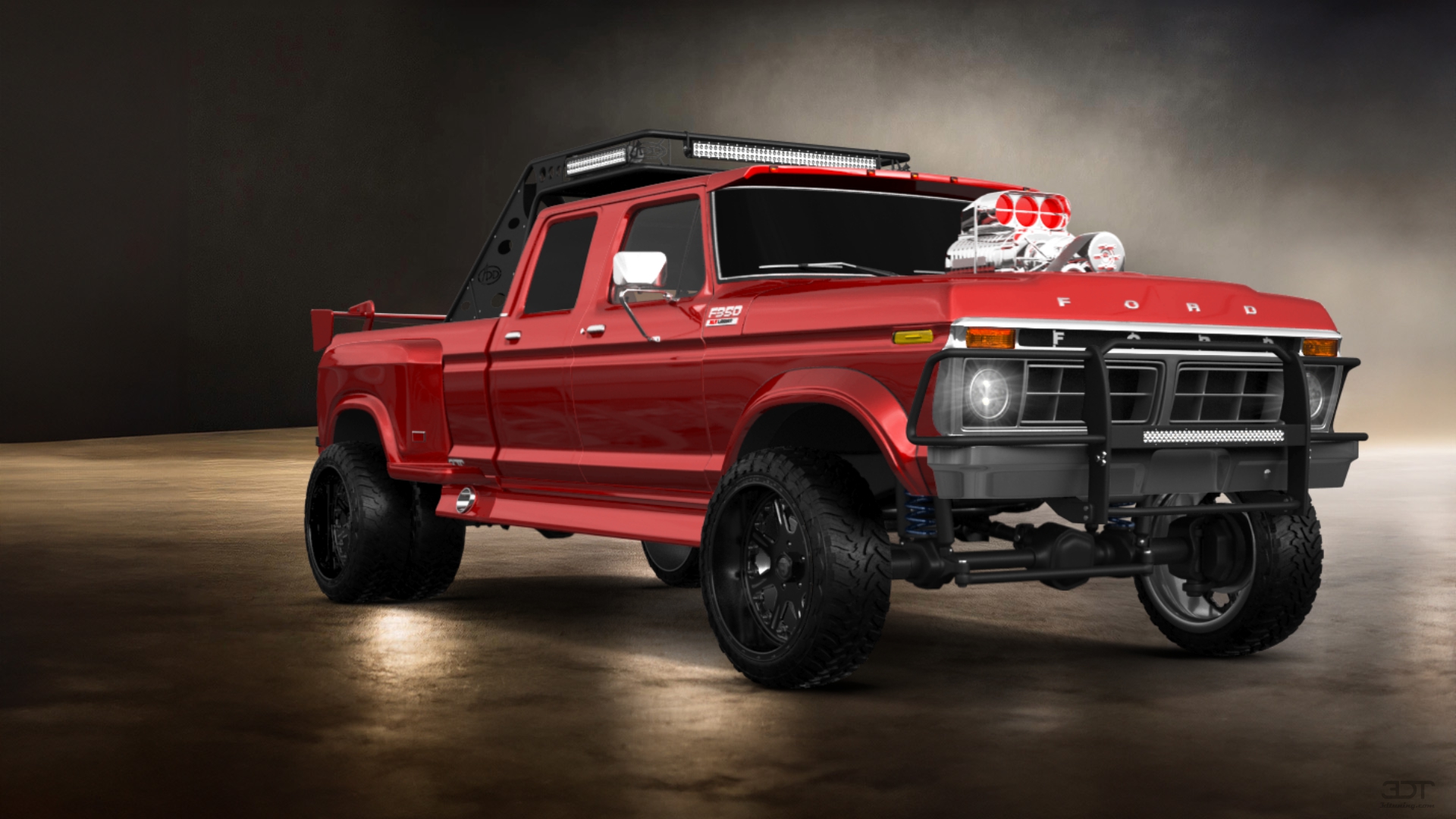 Ford F-350 Dually 4 Door pickup truck 1973