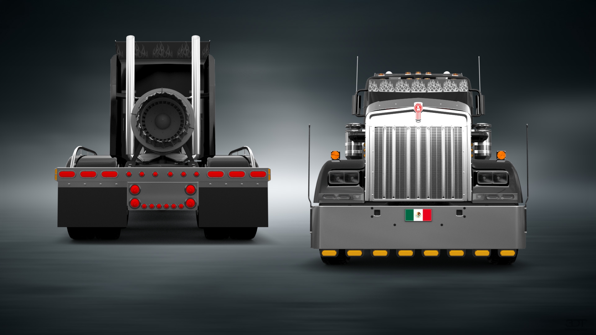 Kenworth W900 Sleeper Cab Truck 2015 tuning