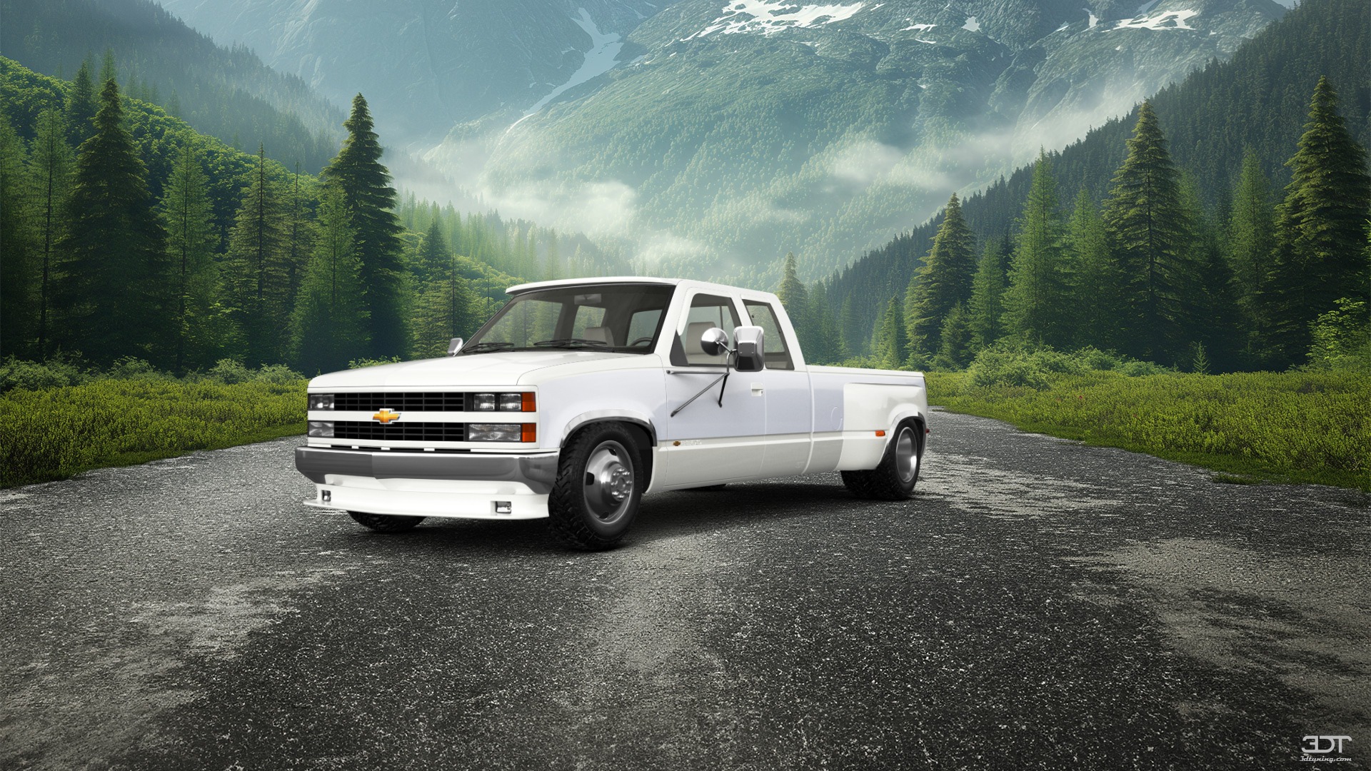 Chevrolet K3500 Extended Cab Pickup Truck 1988