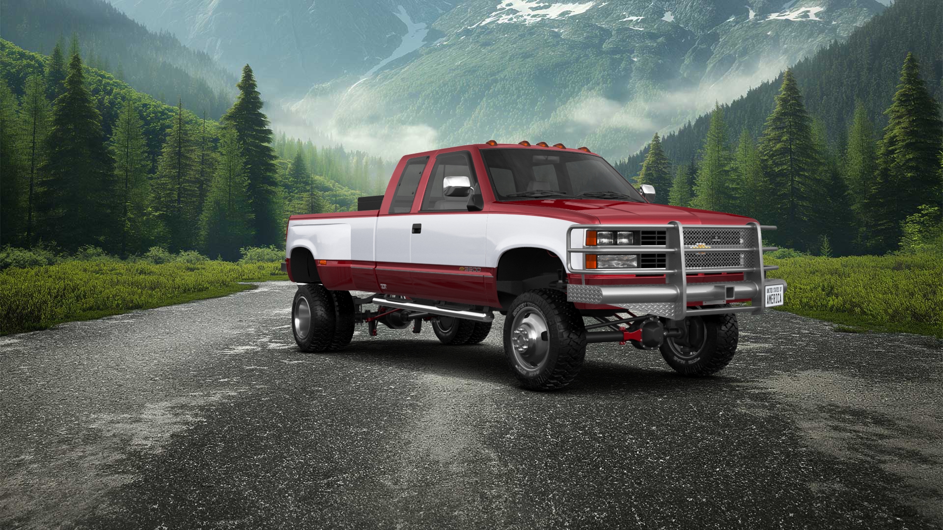 Chevrolet K3500 Extended Cab Pickup Truck 1988