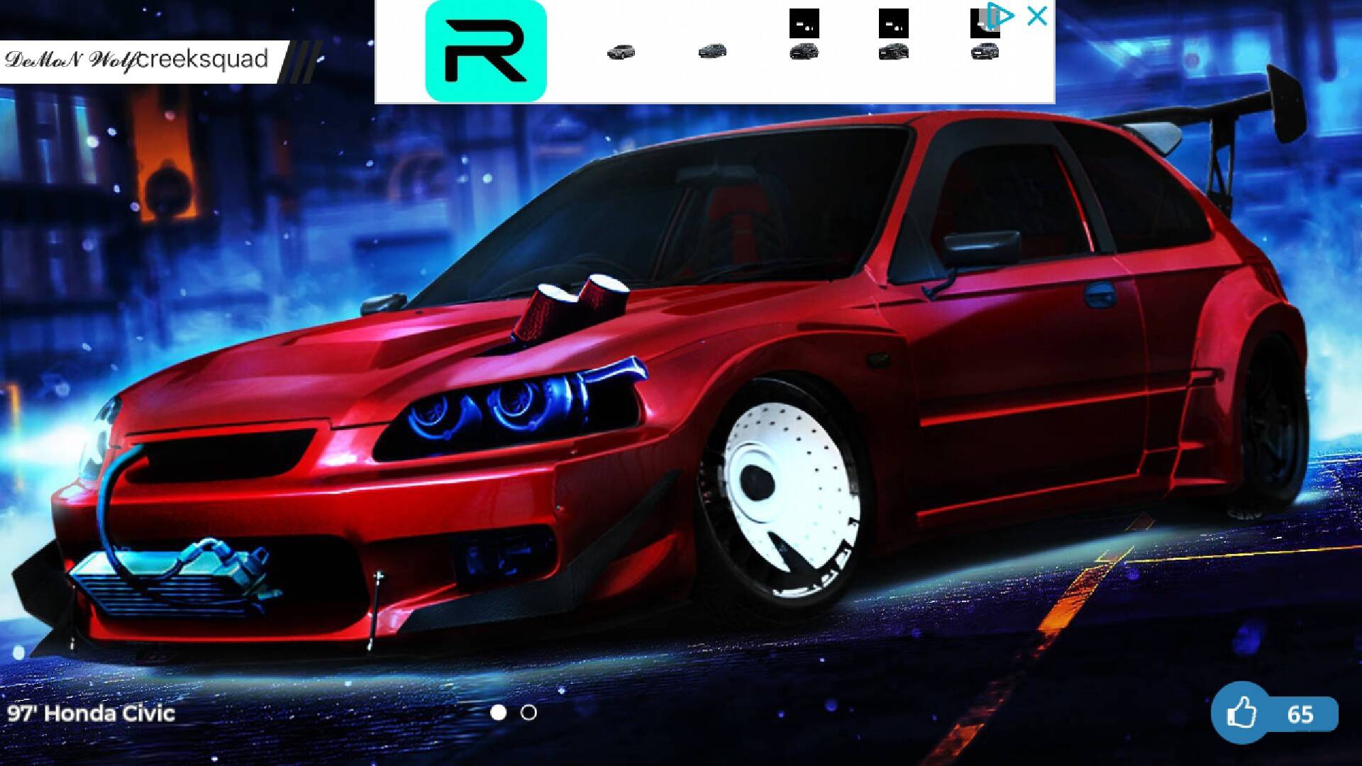 Honda Civic 3 Door Hatchback 1997 tuning