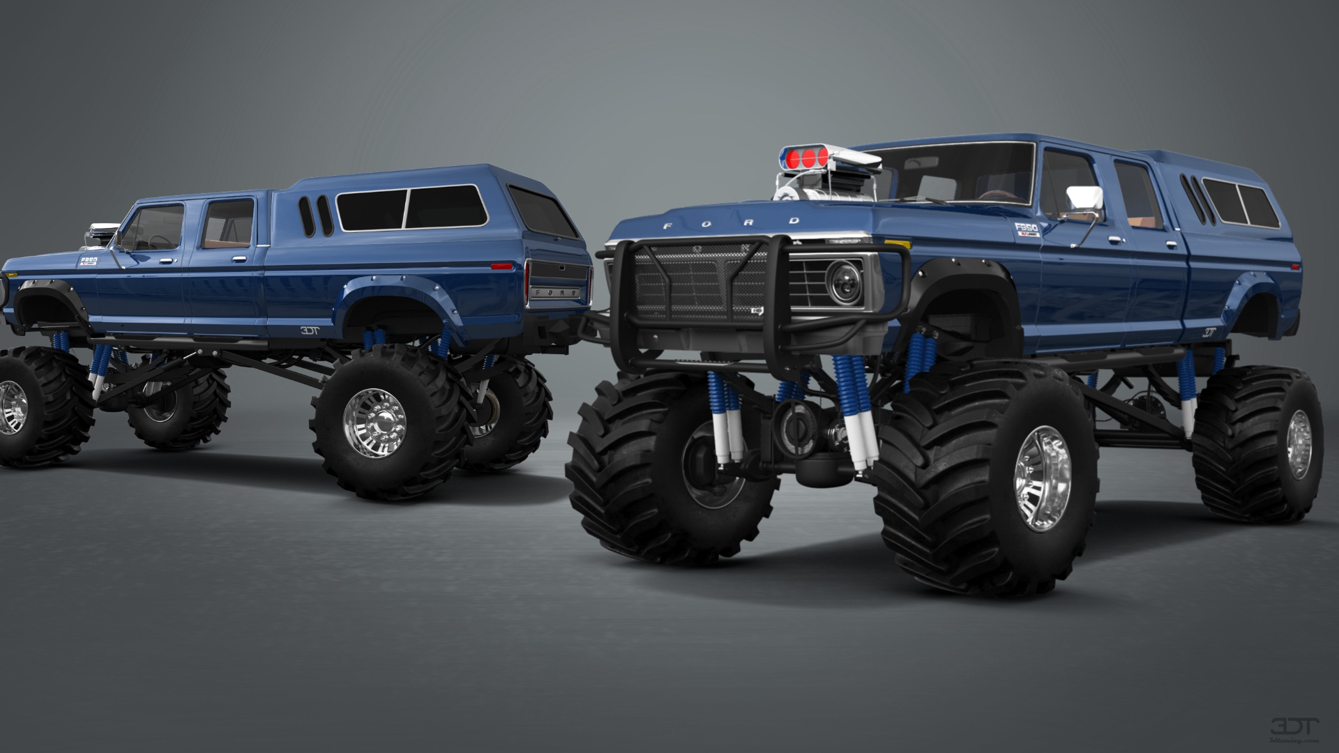 Ford F-350 Dually 4 Door pickup truck 1973 tuning