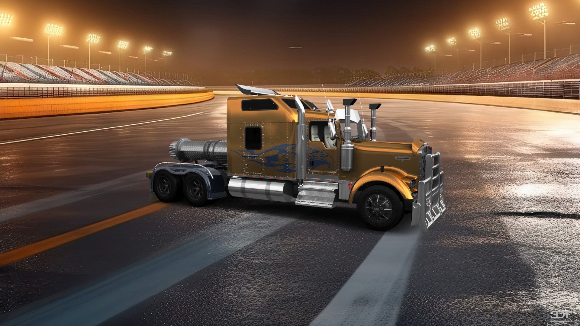 Kenworth W900 Sleeper Cab Truck 2015 tuning