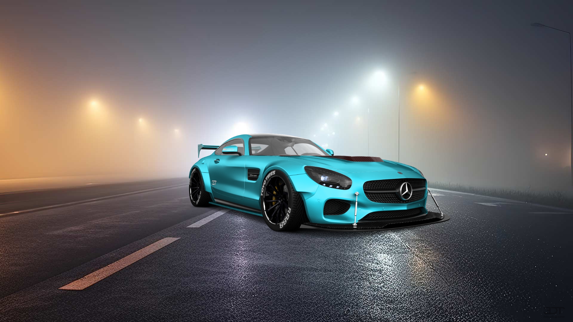 Mercedes AMG GT 2 door fastback coupe 2016 tuning