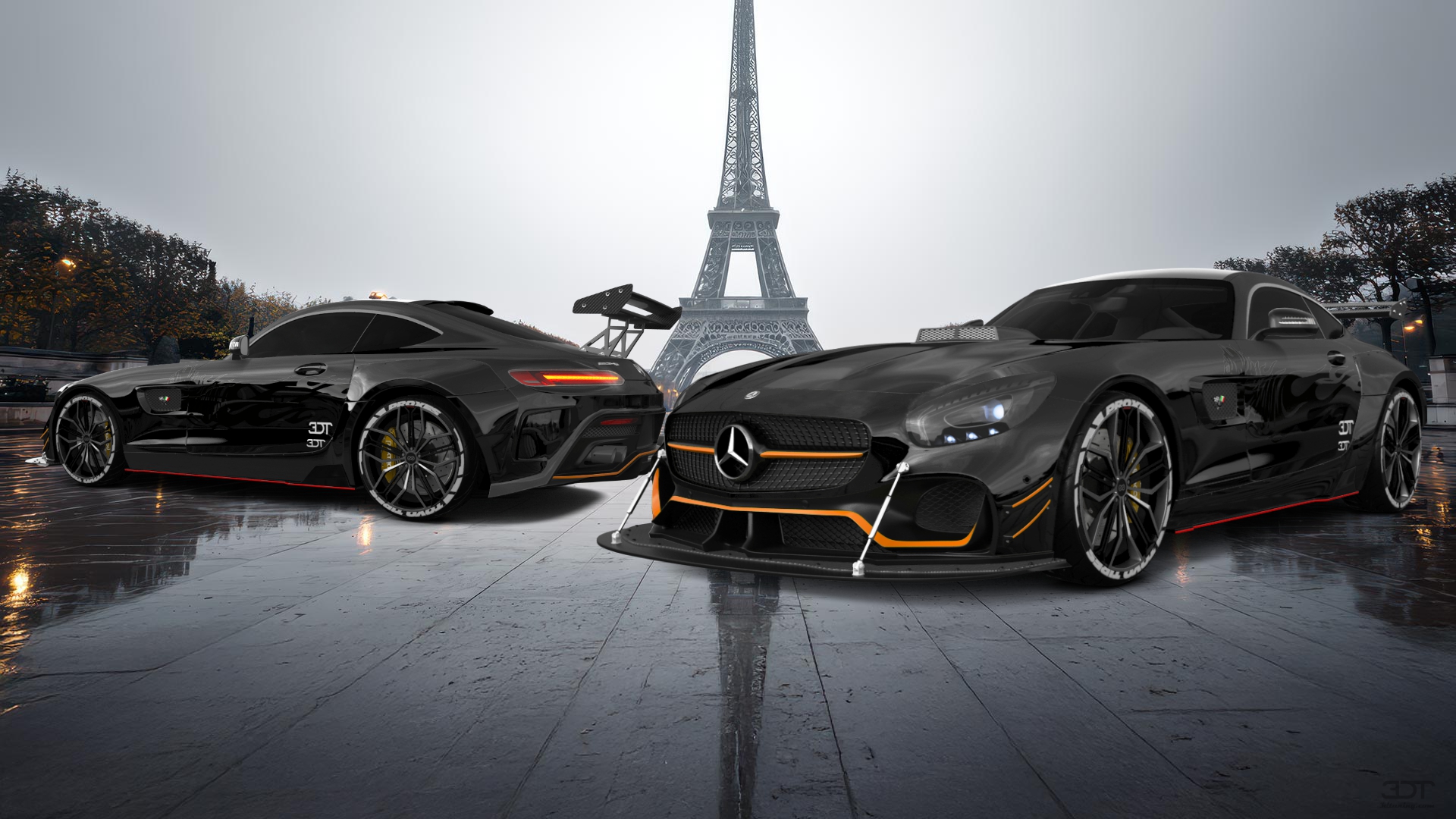 Mercedes AMG GT 2 door fastback coupe 2015 tuning