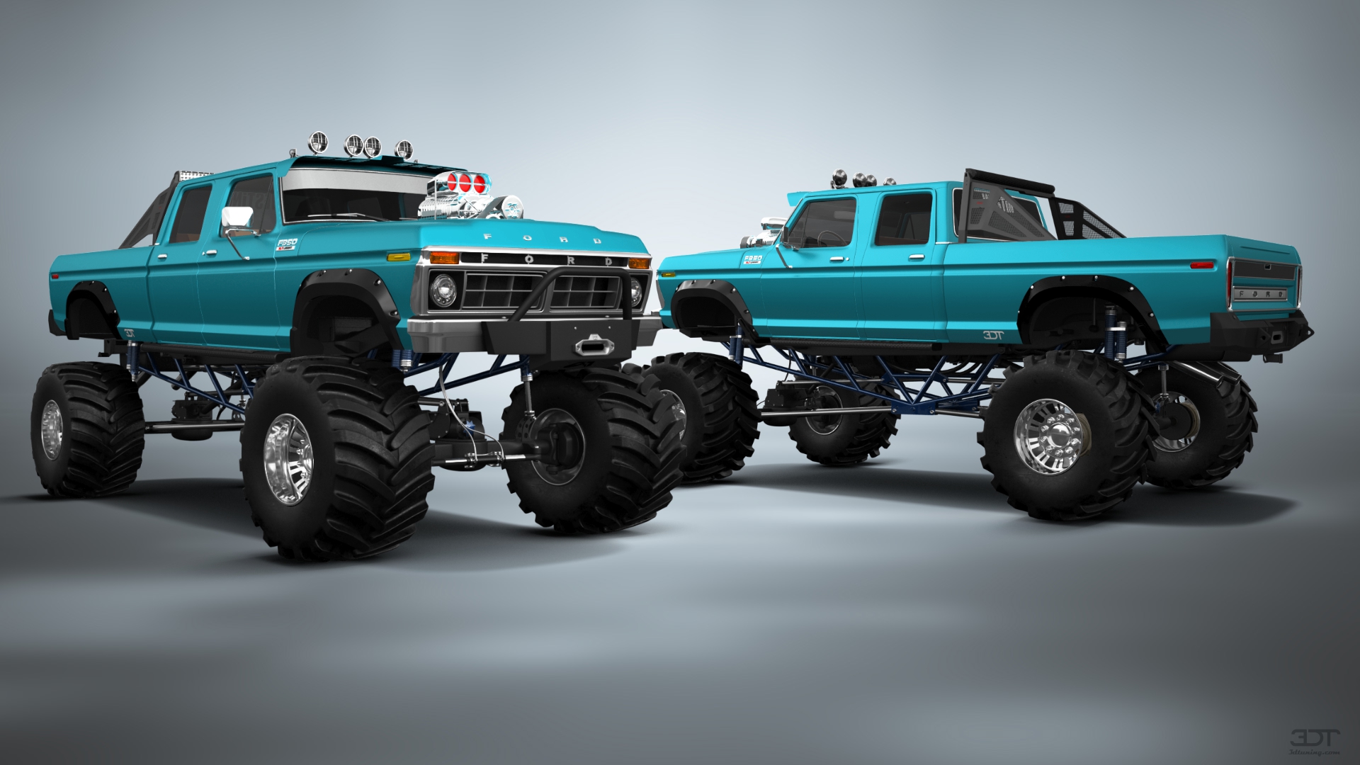 Ford F-350 Dually 4 Door pickup truck 1973