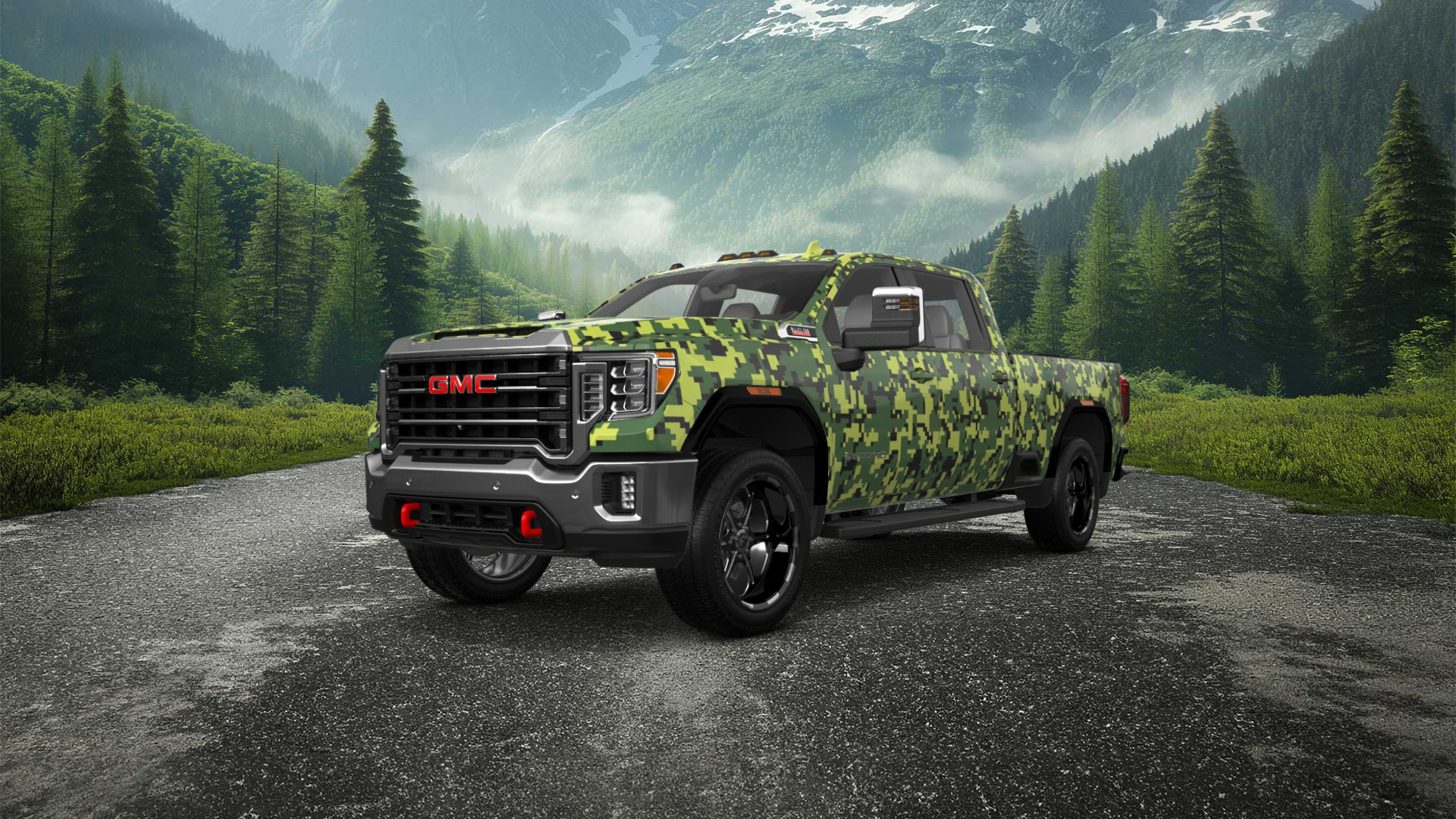 GMC Sierra 2500 HD 4 Door pickup truck 2020 tuning