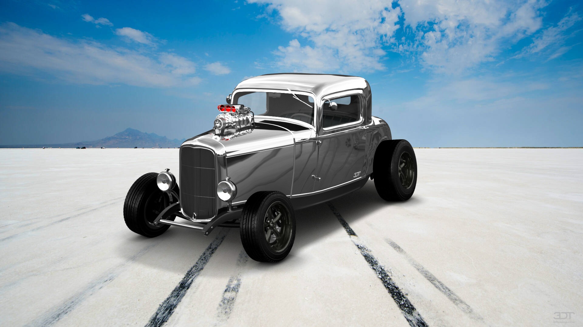 Tuning Ford Model B Deluxe 2 Door Coupe 1932