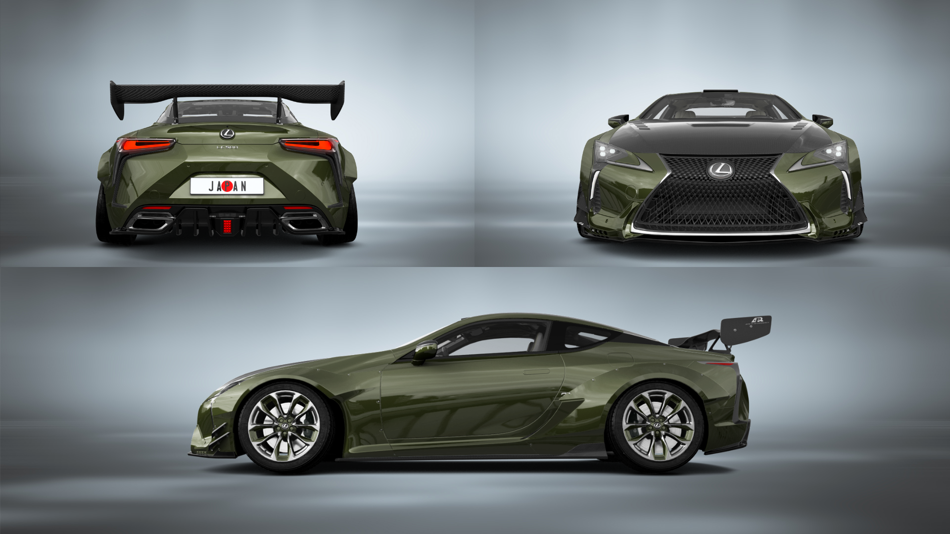 Lexus LC500 2 door fastback coupe 2017 tuning