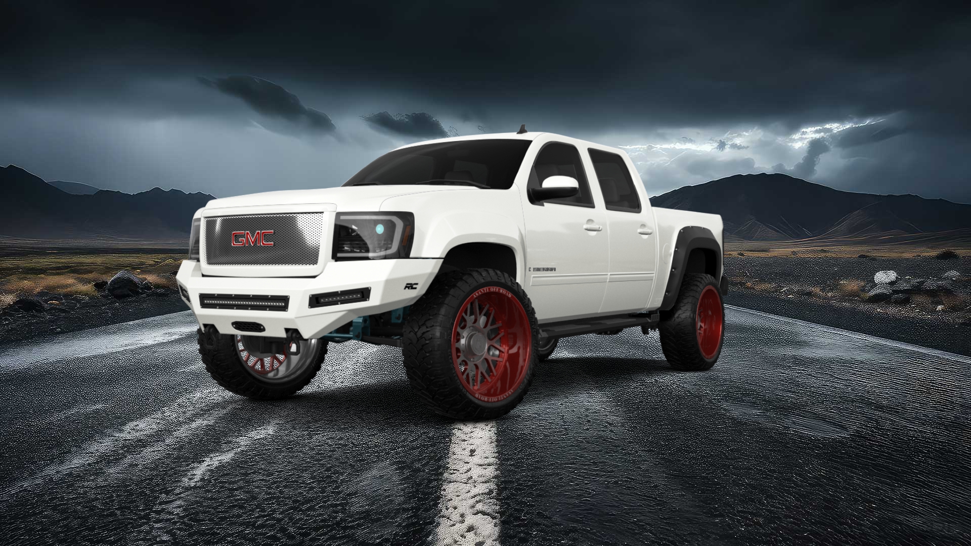 GMC Sierra 1500 Crew Cab 5.8 ft box 4 Door pickup truck 2007 tuning