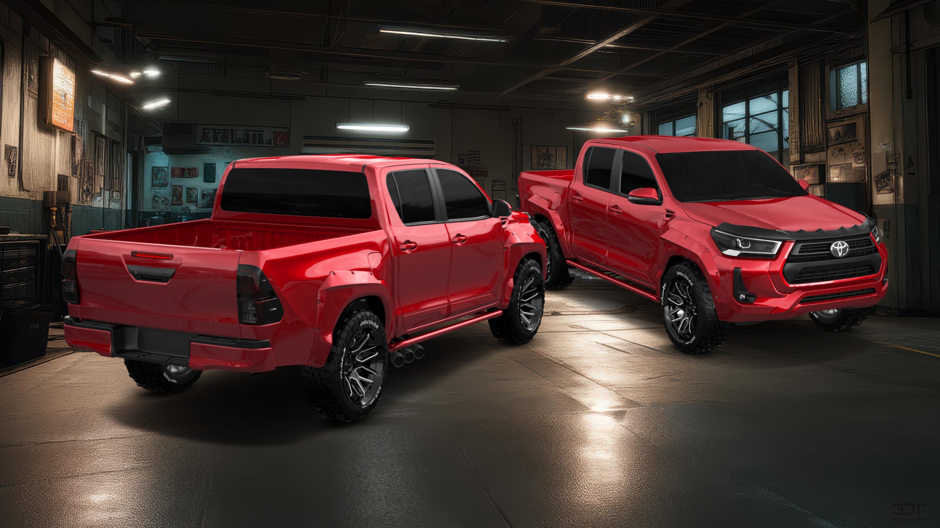 Toyota Hilux Double Cab 4 Door pickup truck 2015 tuning