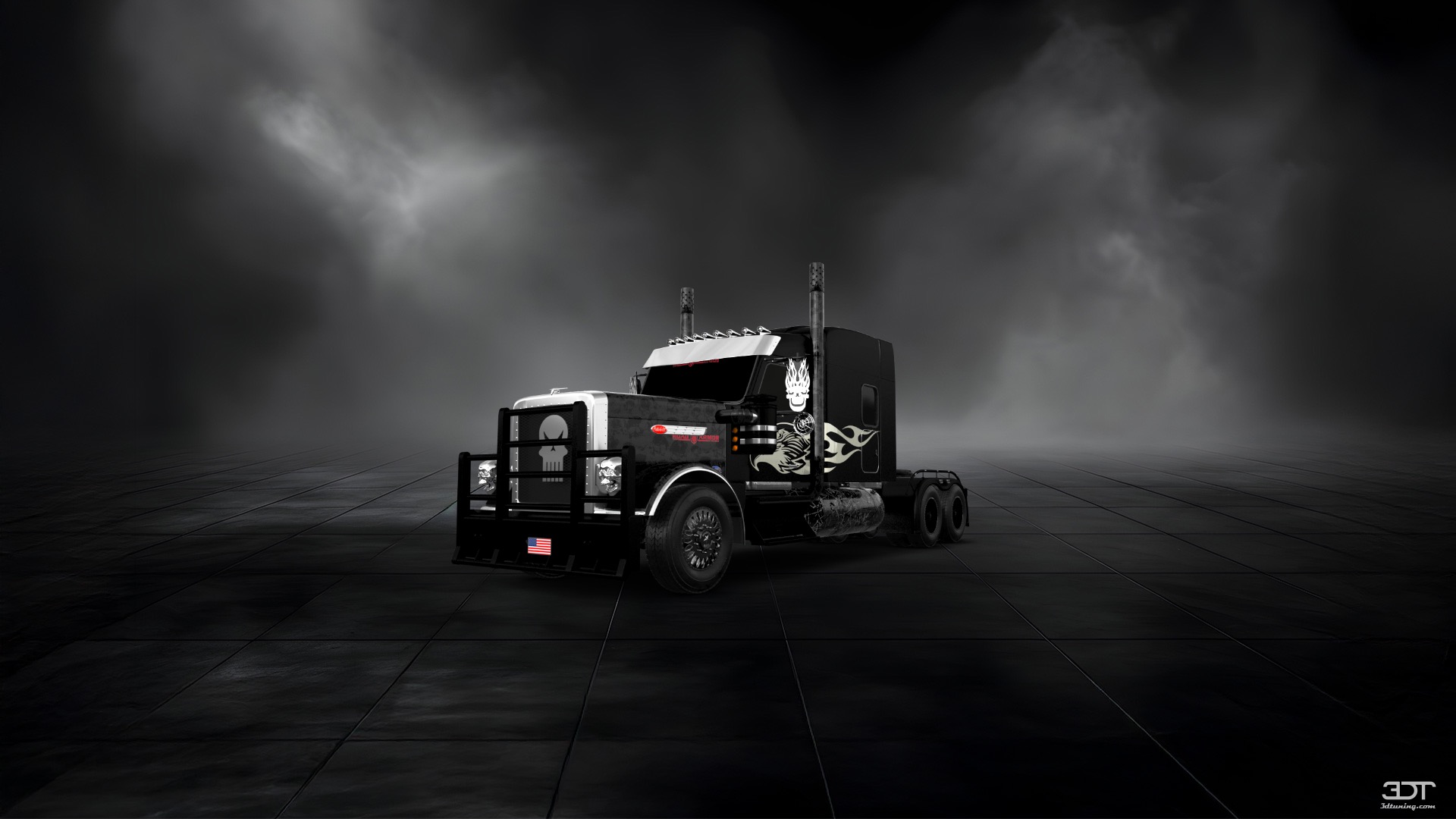 Tuning Peterbilt 589 Sleeper Cab Truck 2024