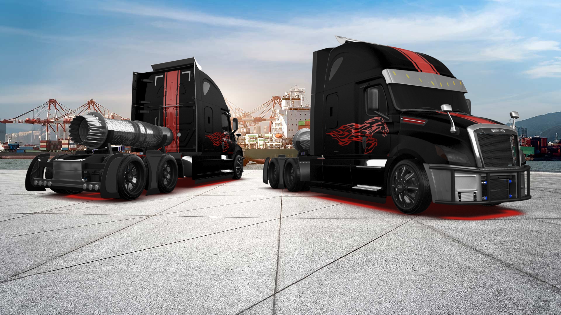 Freightliner Cascadia Sleeper Cab Truck 2018 tuning