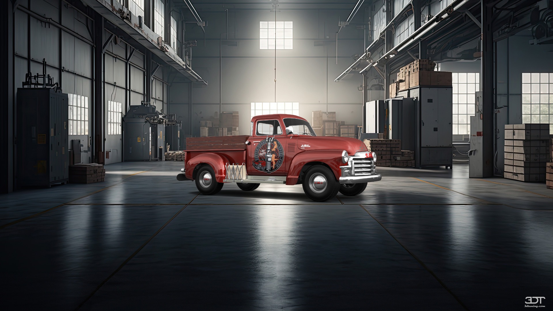 GMC 100 Stepside 2 Door pickup truck 1954 tuning
