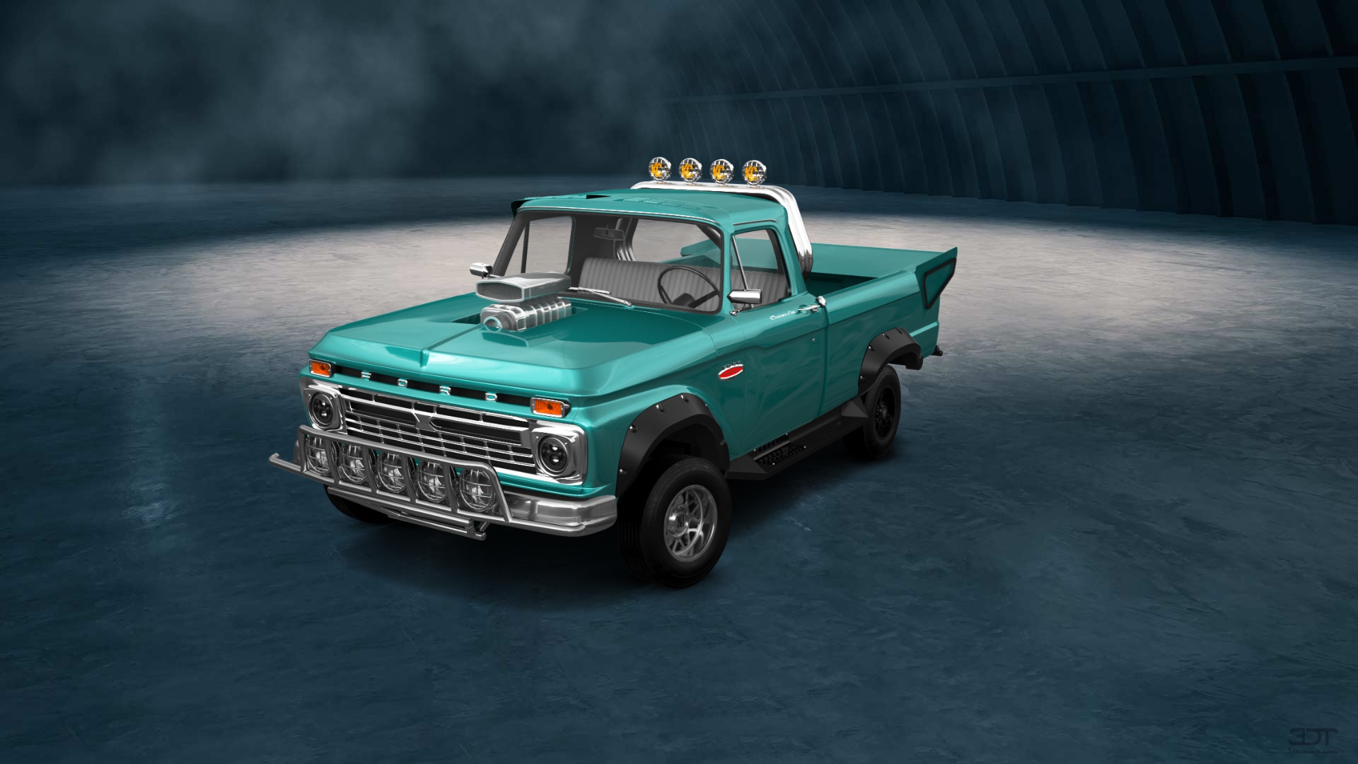 Ford F-100 Custom Cab Challenge 2 Door pickup truck 3966