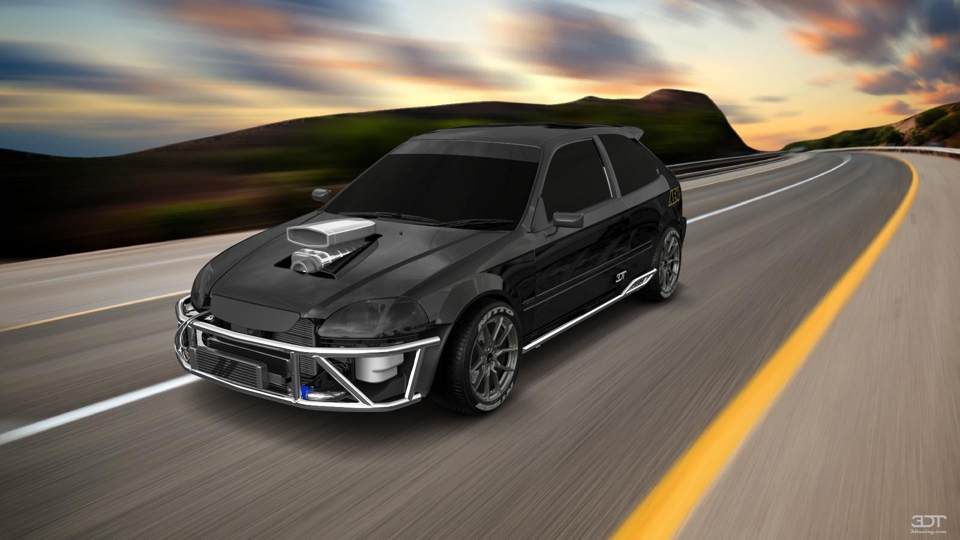 Honda Civic 3 Door Hatchback 1997 tuning