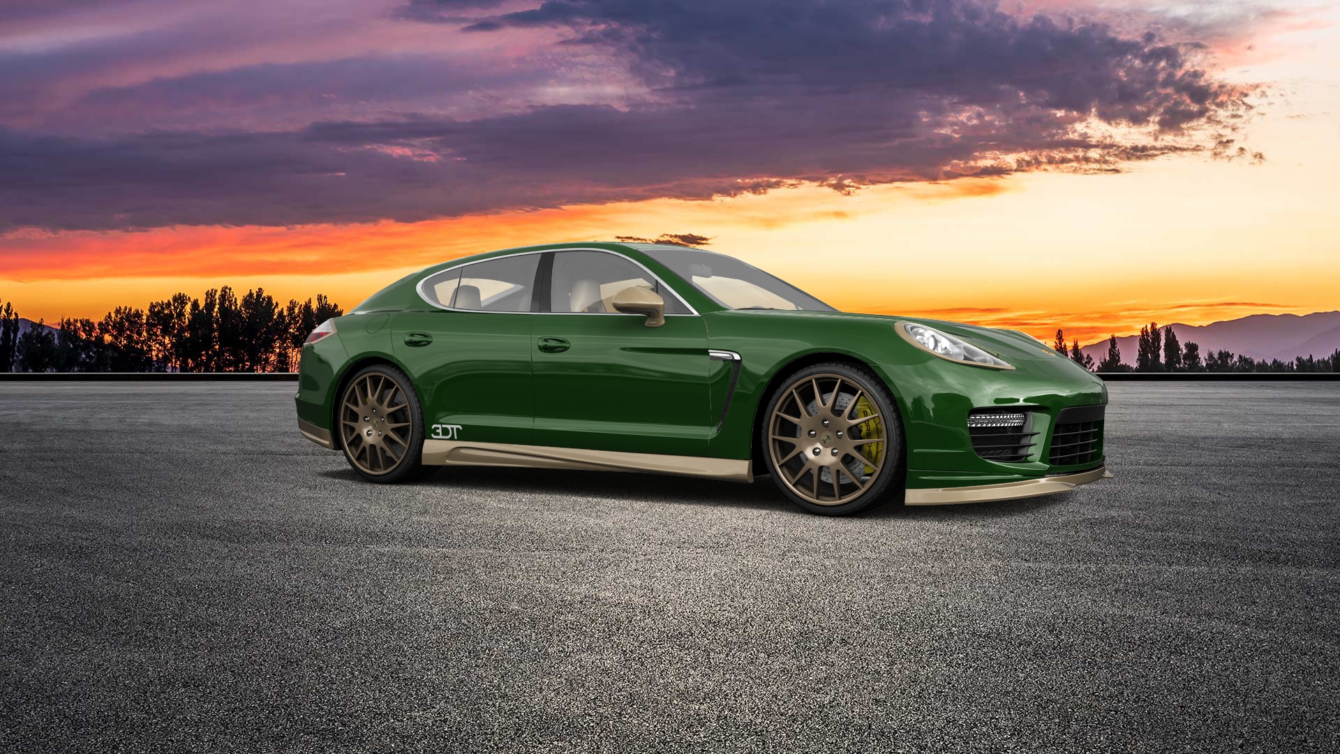 Porsche Panamera 4 door fastback saloon 2011 tuning
