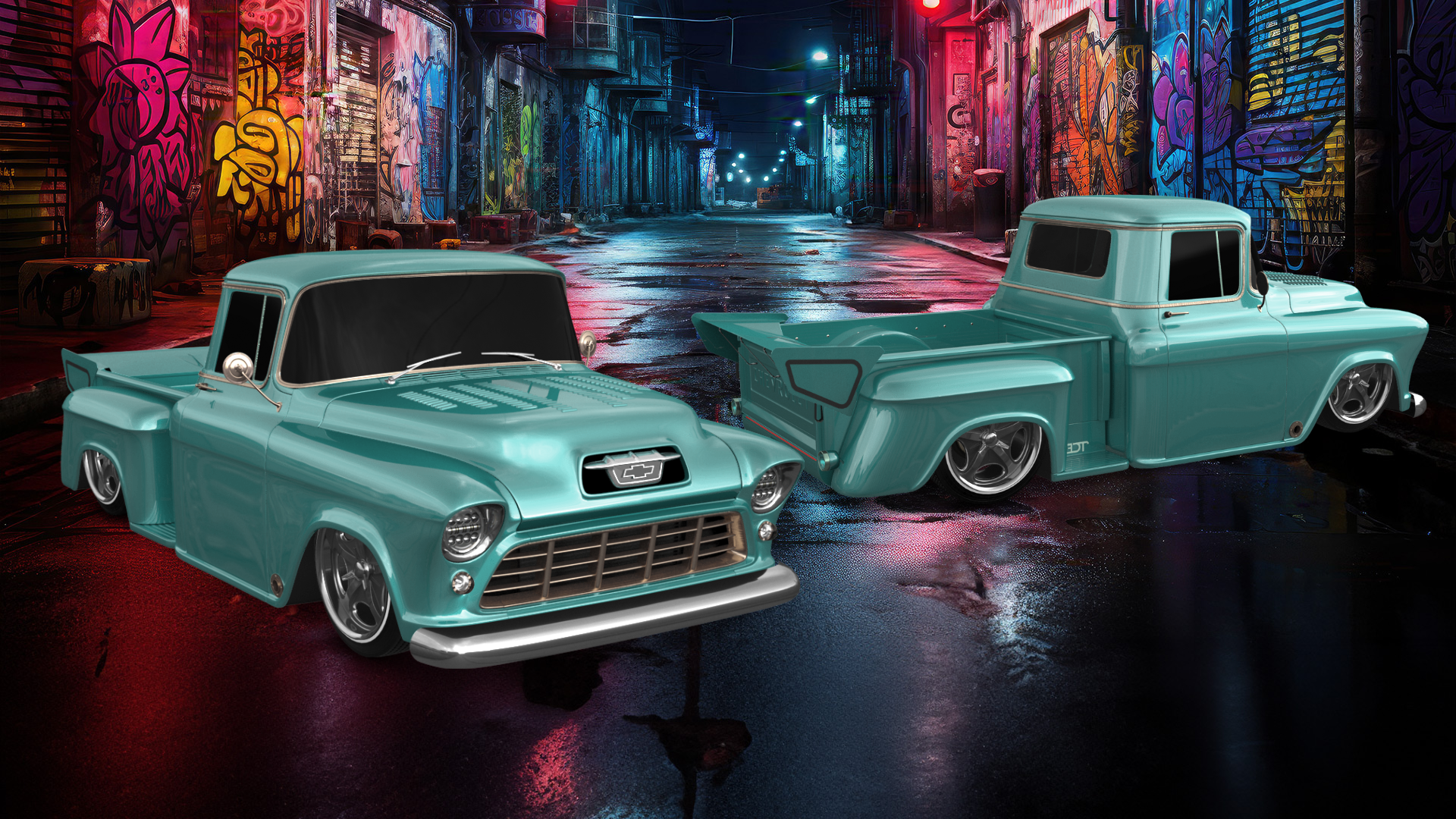 Chevrolet 3100 2 Door pickup truck 1955 tuning
