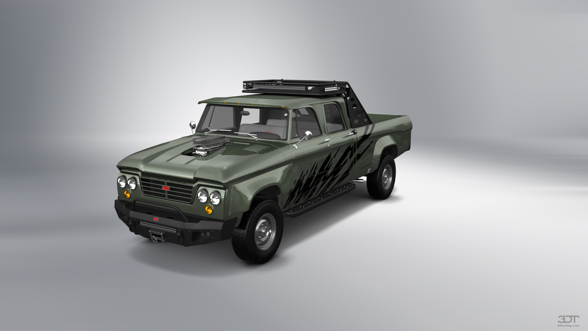 Dodge Power Wagon 4 Door pickup truck 1964 tuning