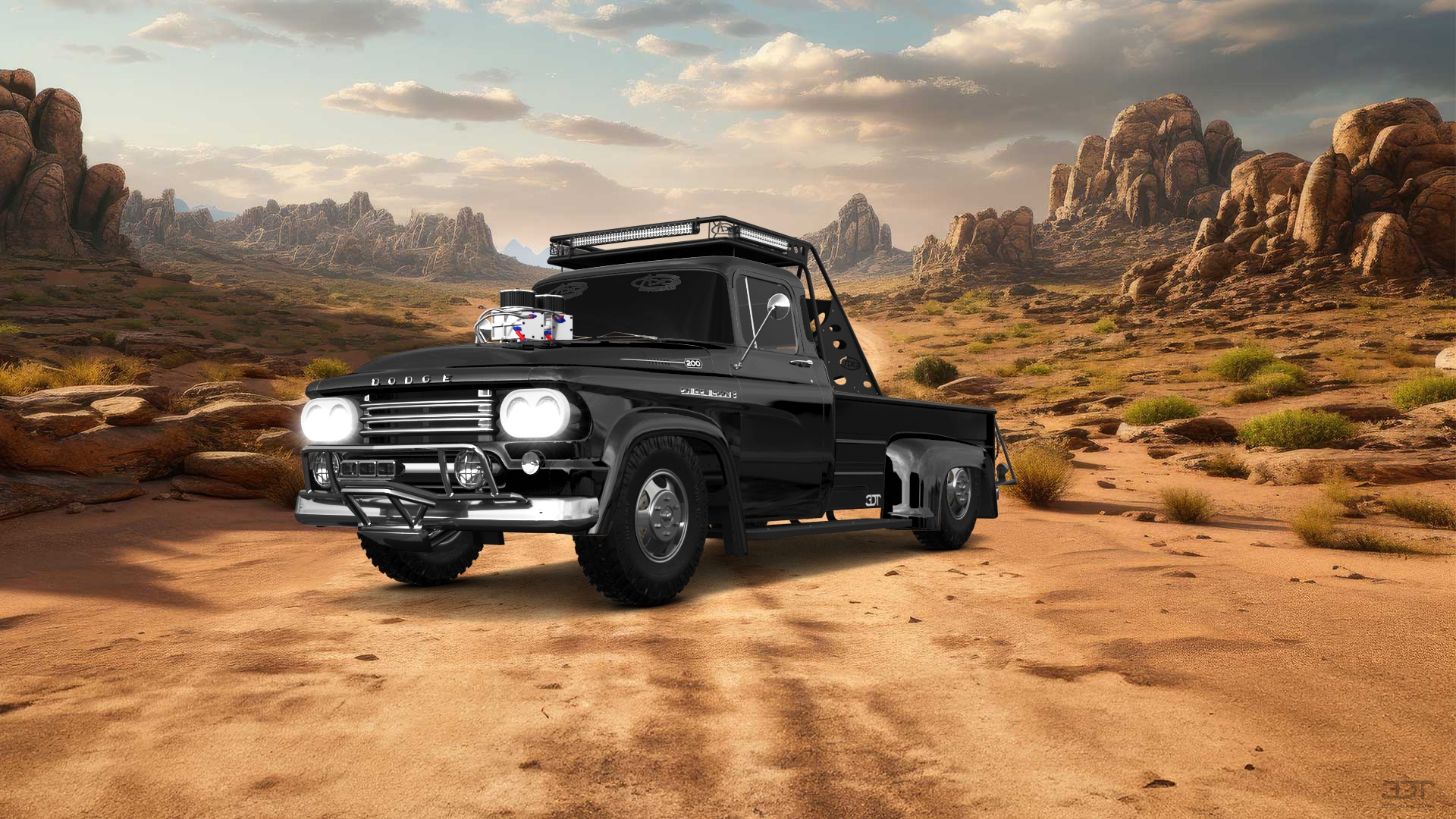 Dodge Power Wagon W300 2 Door pickup truck 1958 tuning