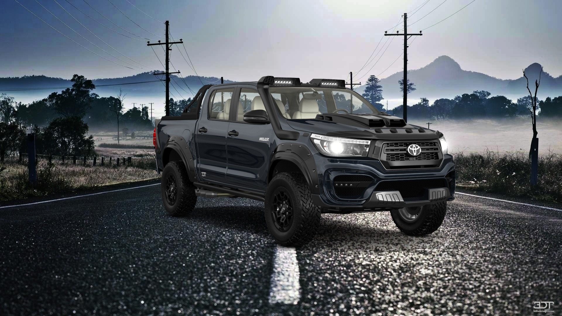 Toyota Hilux Double Cab 4 Door pickup truck 2015 tuning