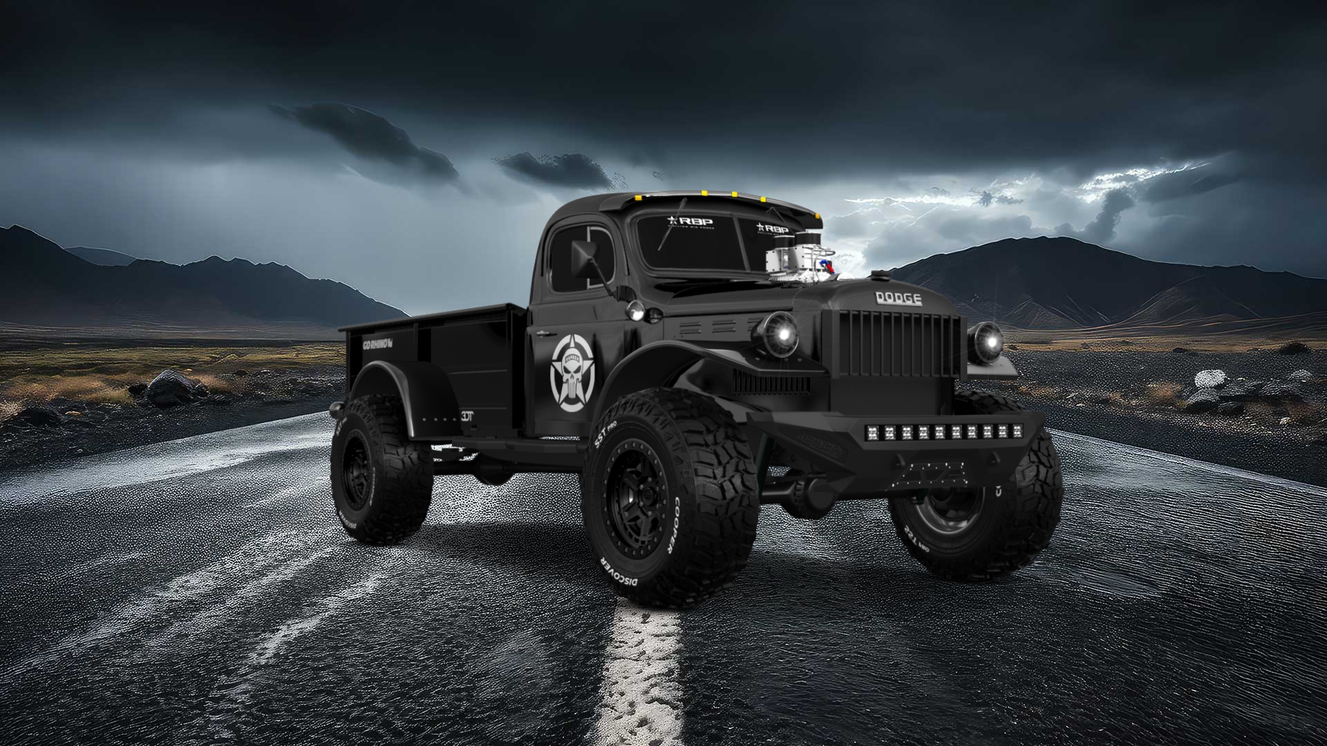 Dodge Power Wagon 2 Door pickup truck 1947 tuning