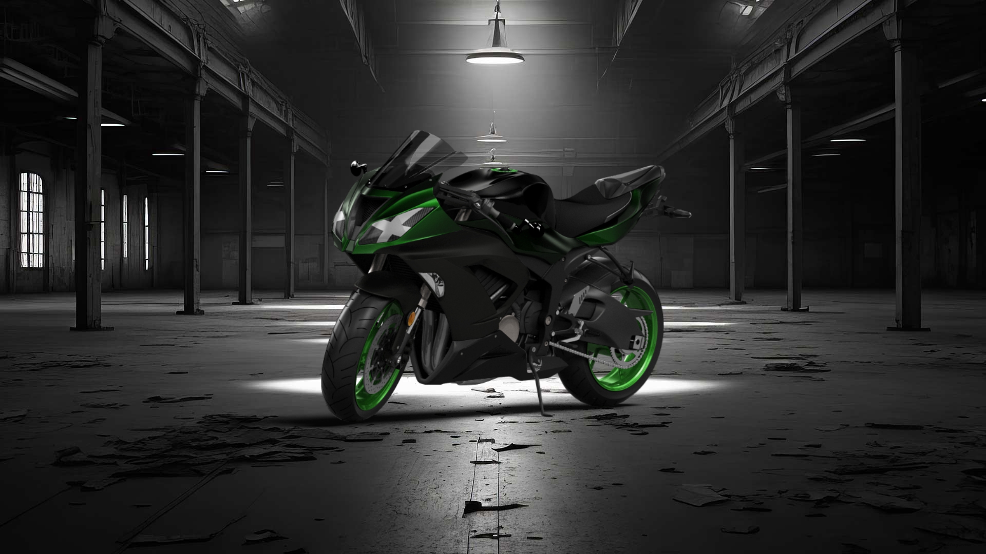 Kawasaki Ninja ZX 6R Sport Bike 2015 Imágenes