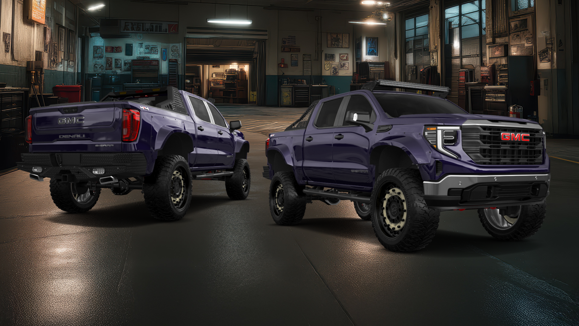 GMC Sierra 1500 Crew Cab 5.8 ft box 4 Door pickup truck 2023 tuning