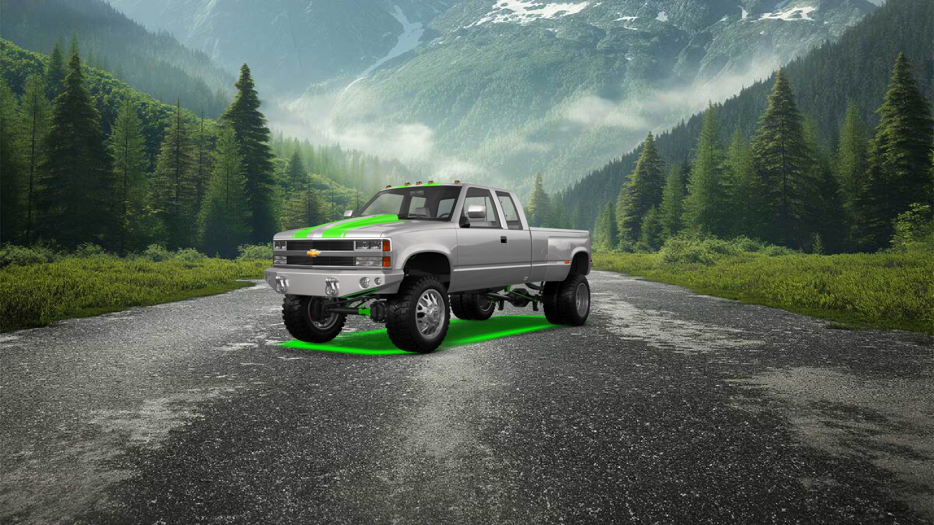 Chevrolet K3500 Extended Cab Pickup Truck 1988